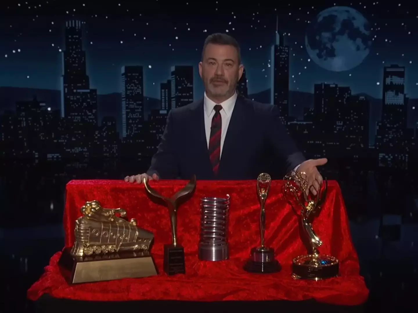 Jimmy Kimmel has offered Trump one of his trophies (ABC)