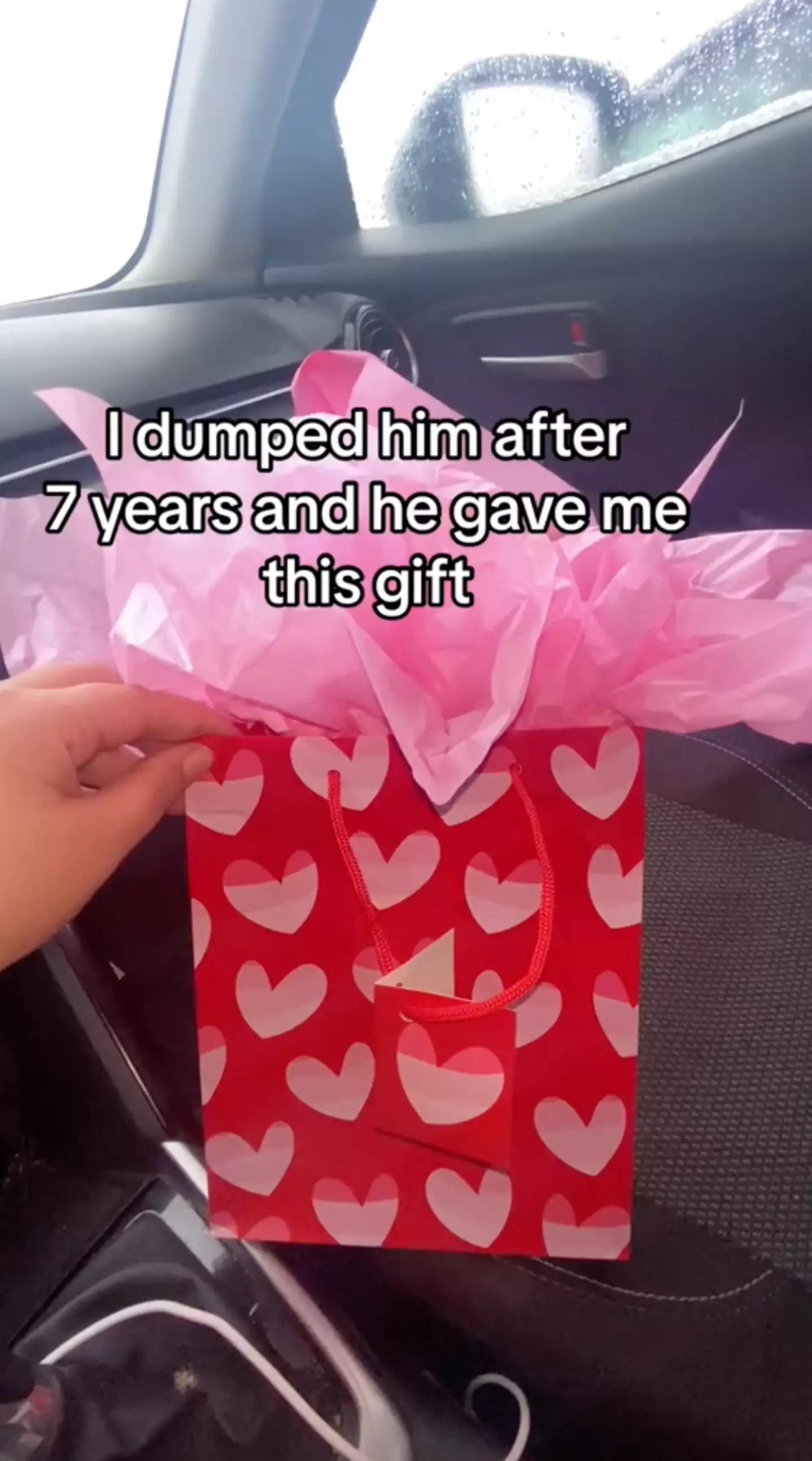 The woman shared the gift she received off ex-boyfriend after dumping him.