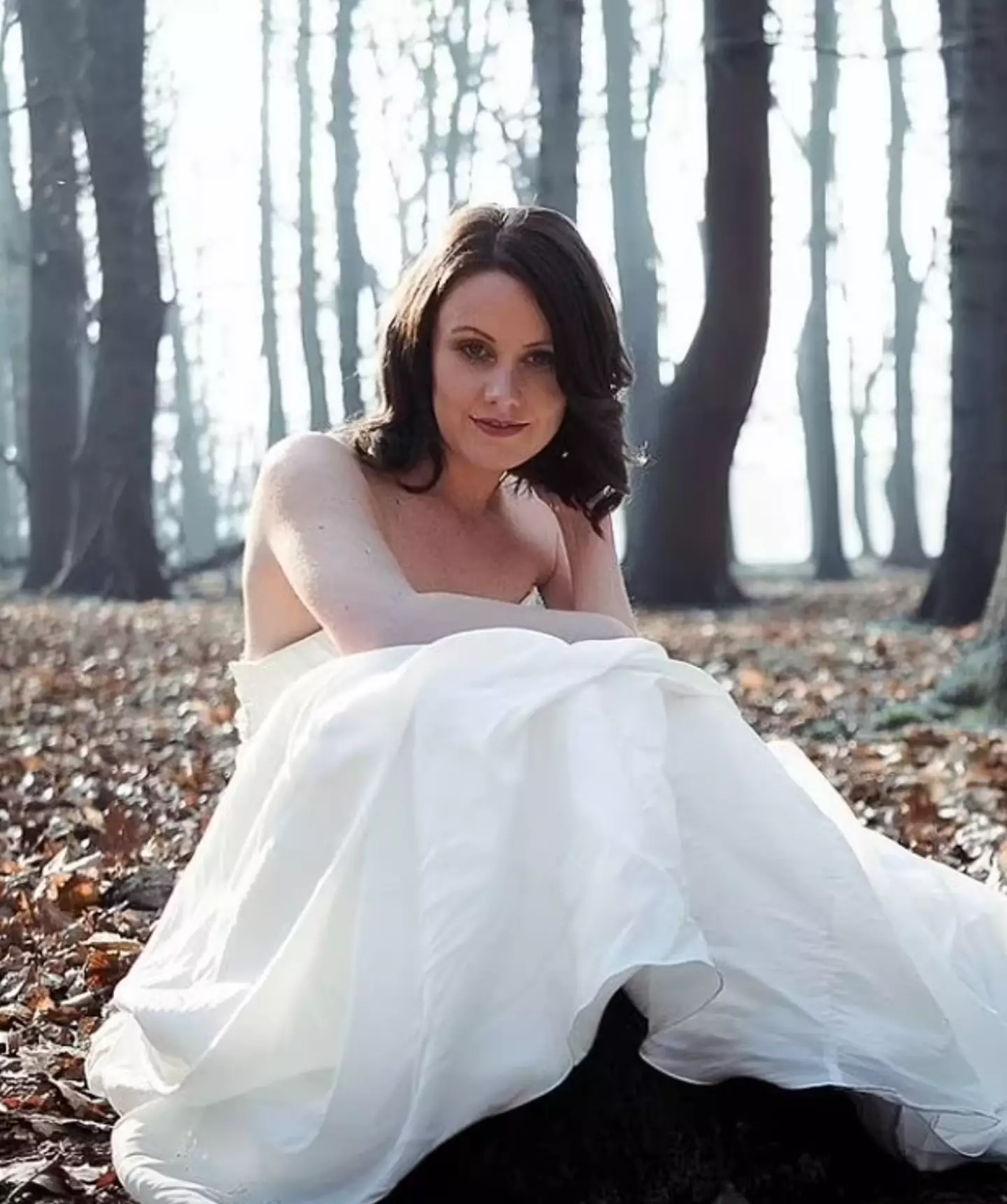 Emma had a photoshoot in her wedding dress before burning it.