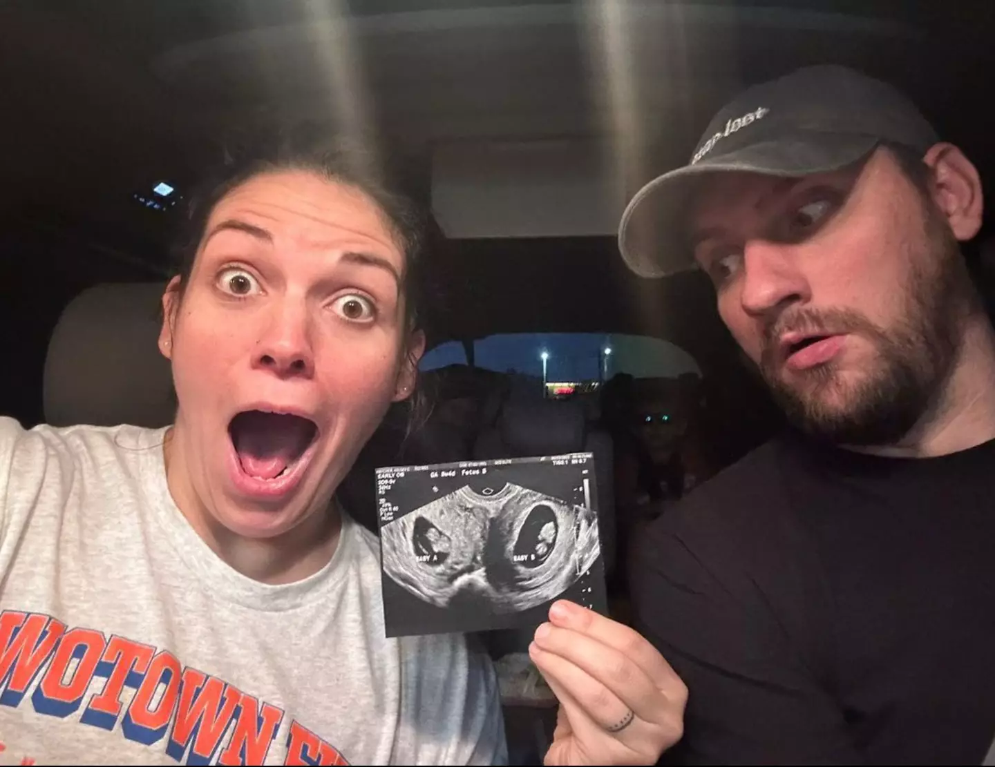 Kelsey and her husband Caleb found out they were having twins in May.