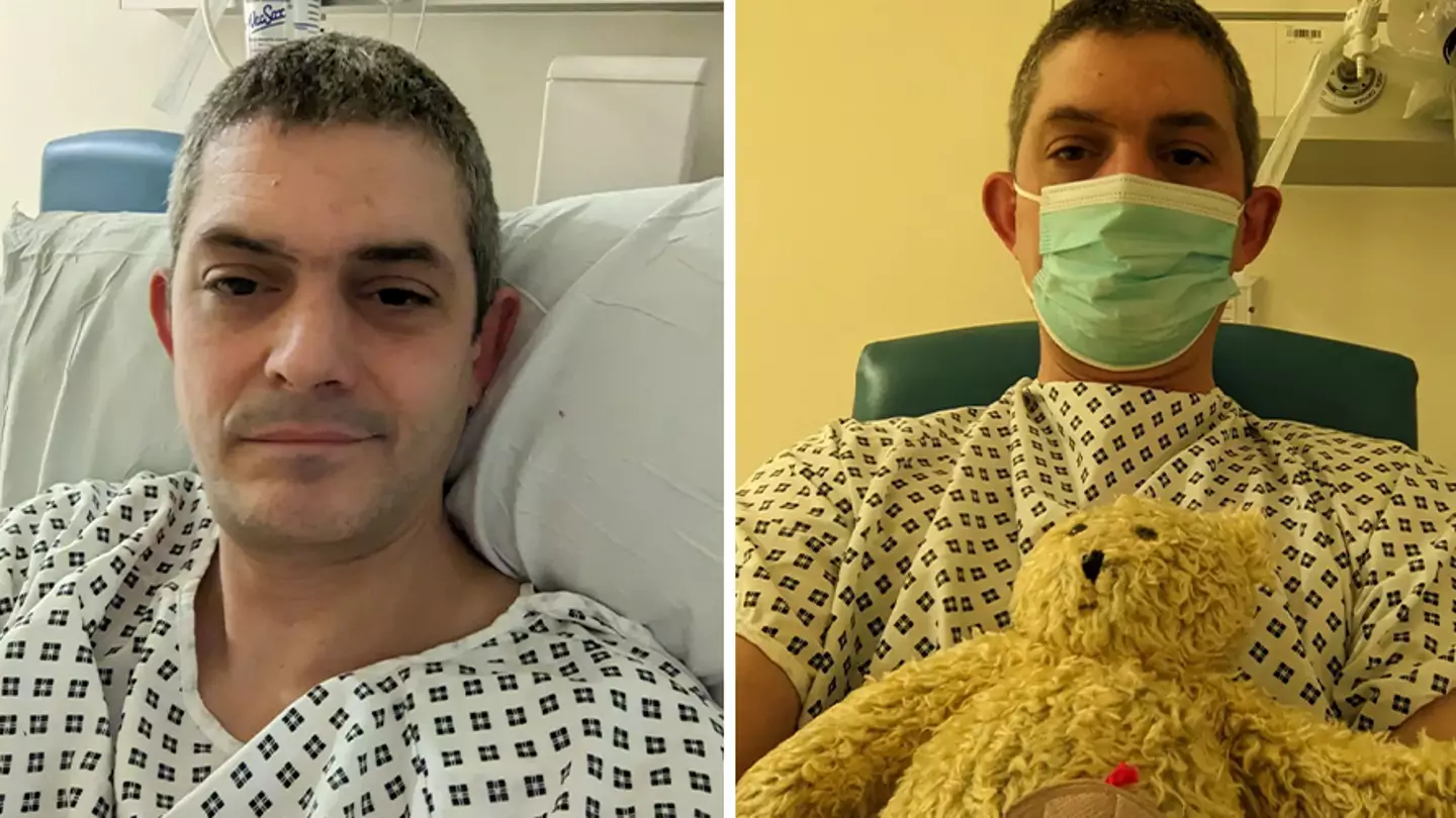 First Dates' Merlin Griffiths shares cancer update from hospital bed post-surgery