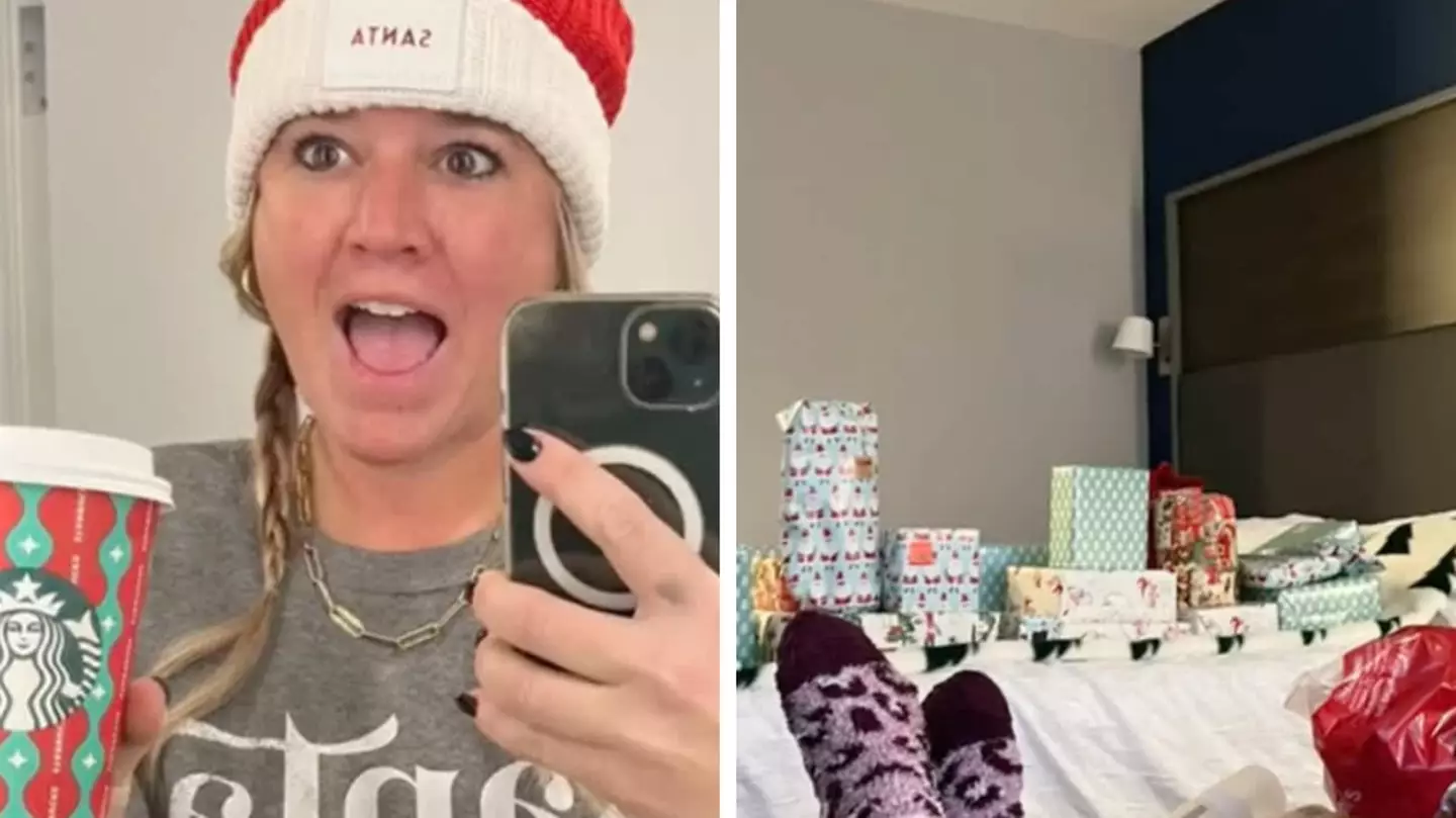 Mum books hotel room for the weekend so she can wrap Christmas presents in peace