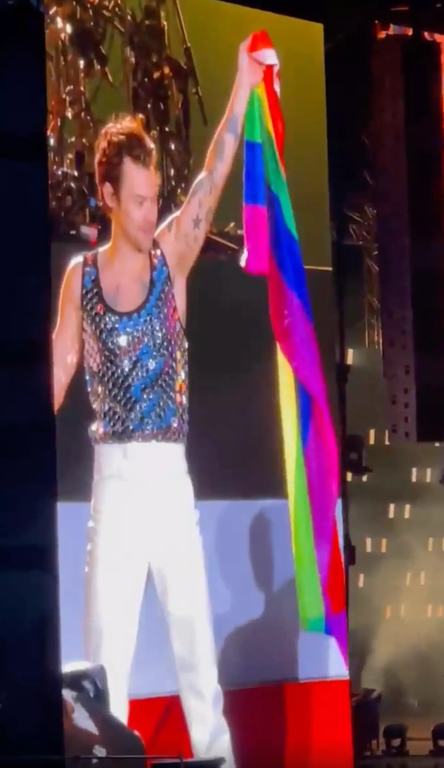 Harry Styles helped an Italian fan come out.