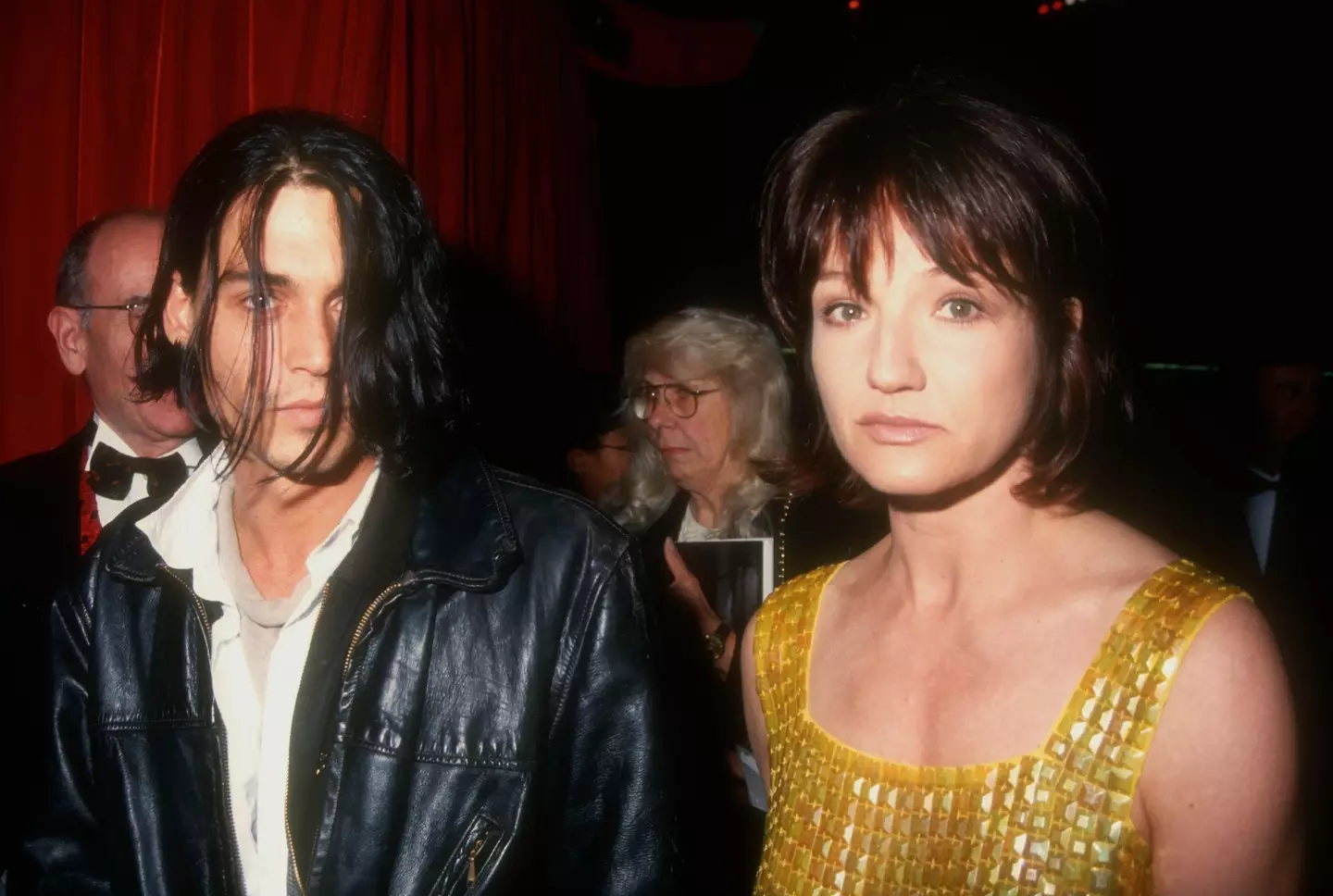 Ellen Barkin and Johnny Depp in 1994. (