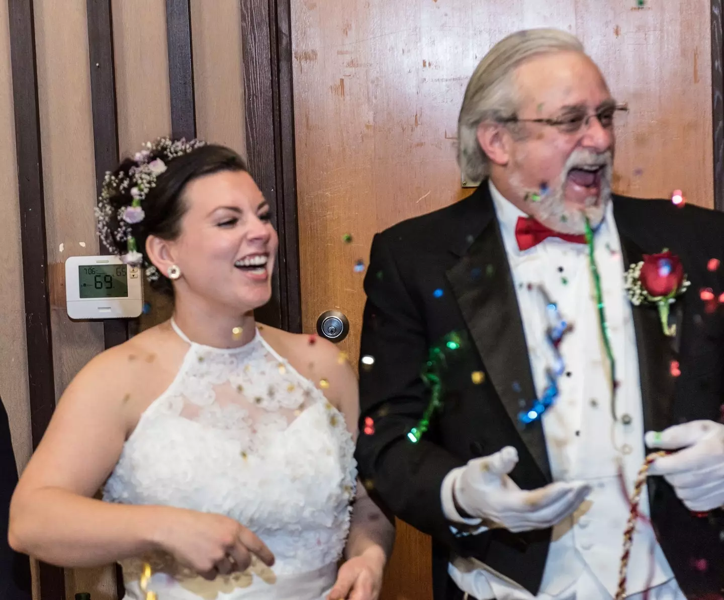 Gretchen and Michael Dillon on their wedding day.