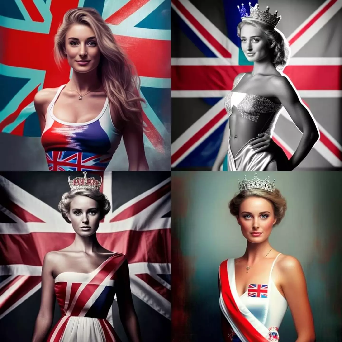 This is what the ideal British woman looks like, apparently. (Great Green Wall)