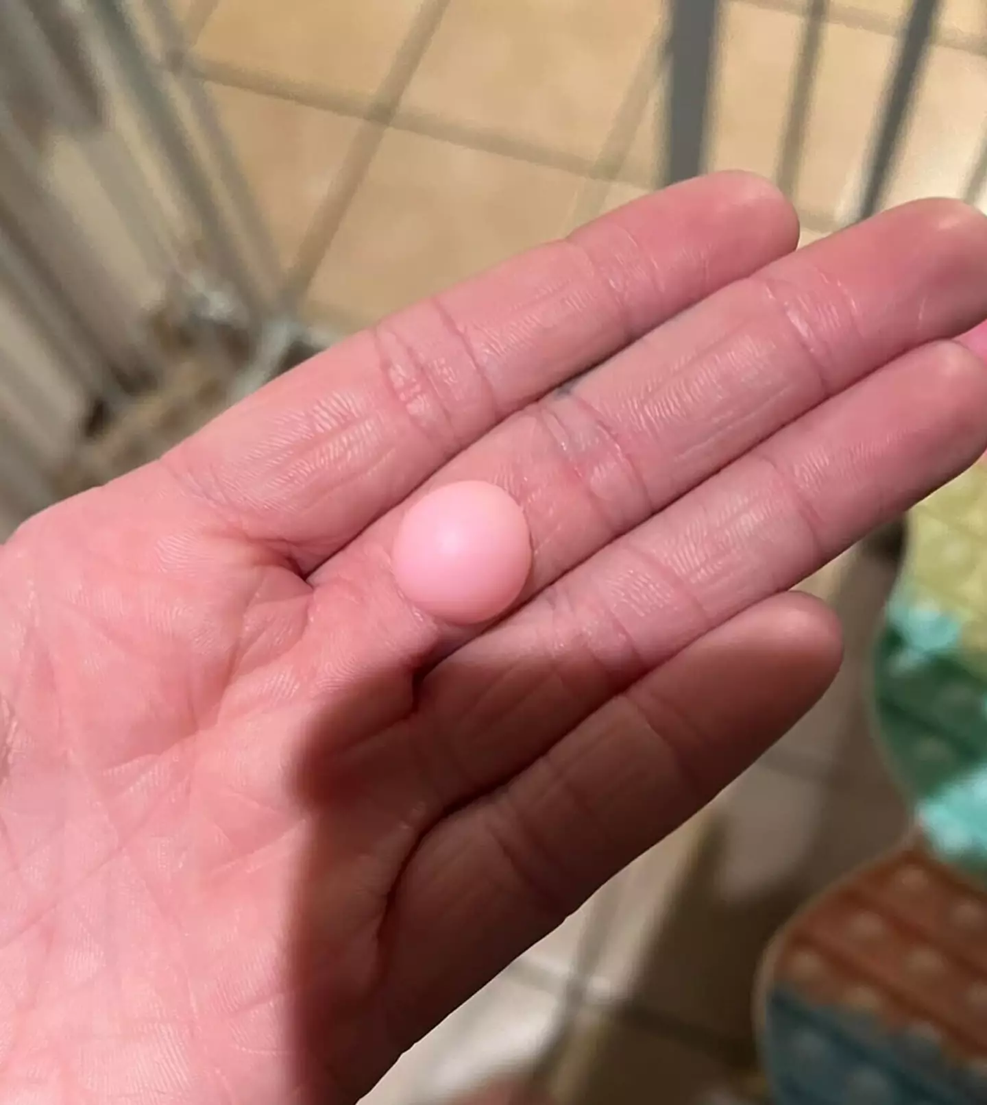 The bit of rubber was really that small.