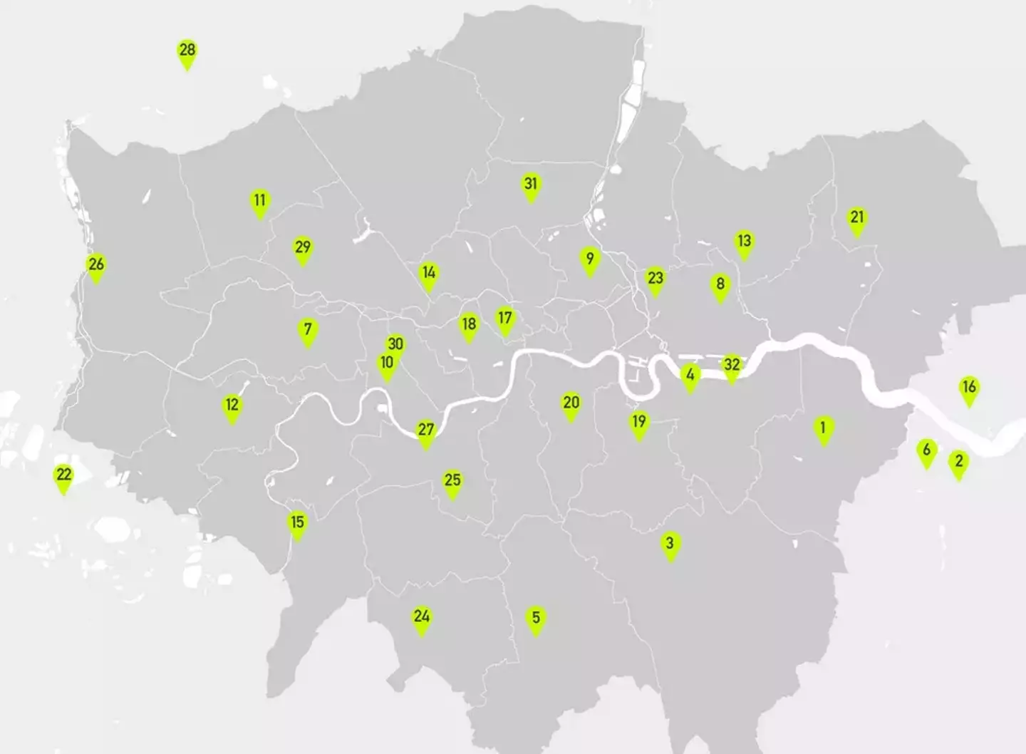 32 new stores have rolled out the click and collect service in London and the surrounding areas.