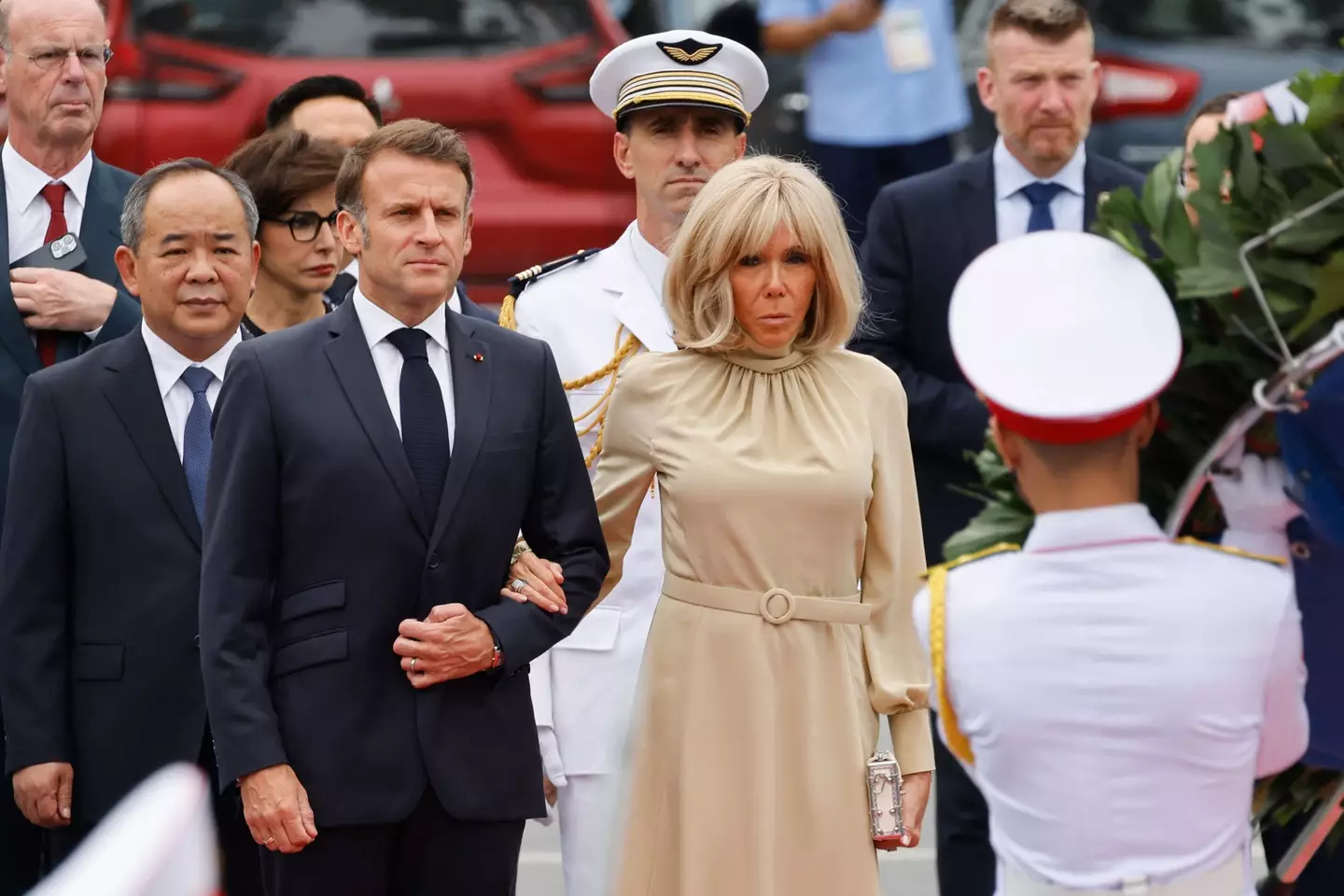 The pair began their tour of Asia this week (LUDOVIC MARIN/AFP via Getty Images)