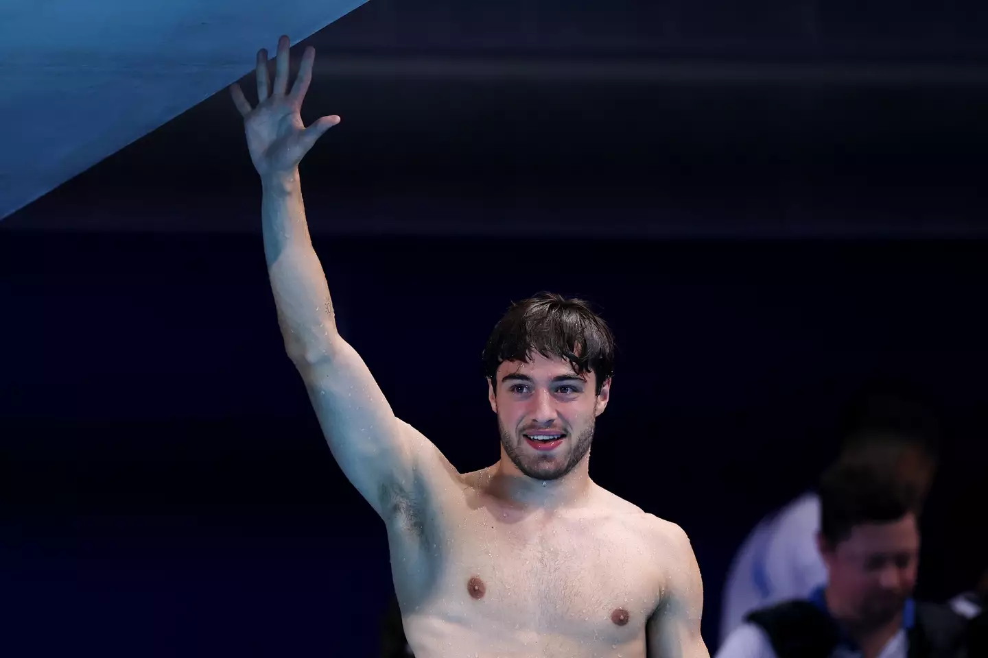 French diver Jules Bouyer came in fifth in today's competition. (Maddie Meyer/Getty Images)