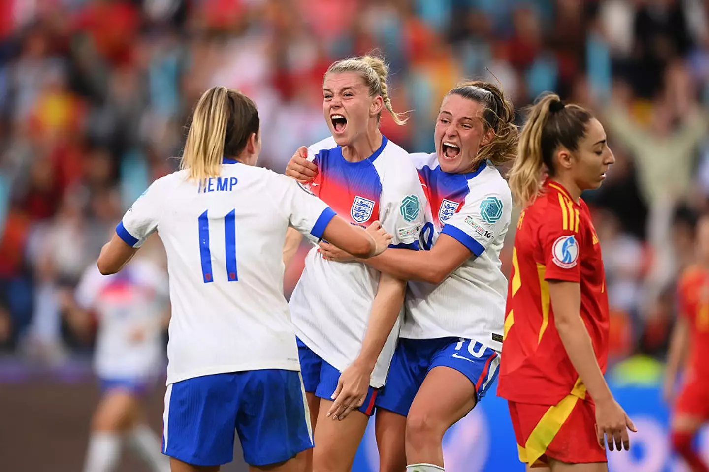 The team have defended their Euros title following a nail-biting final against Spain (Harriet Lander - The FA / Getty Images)