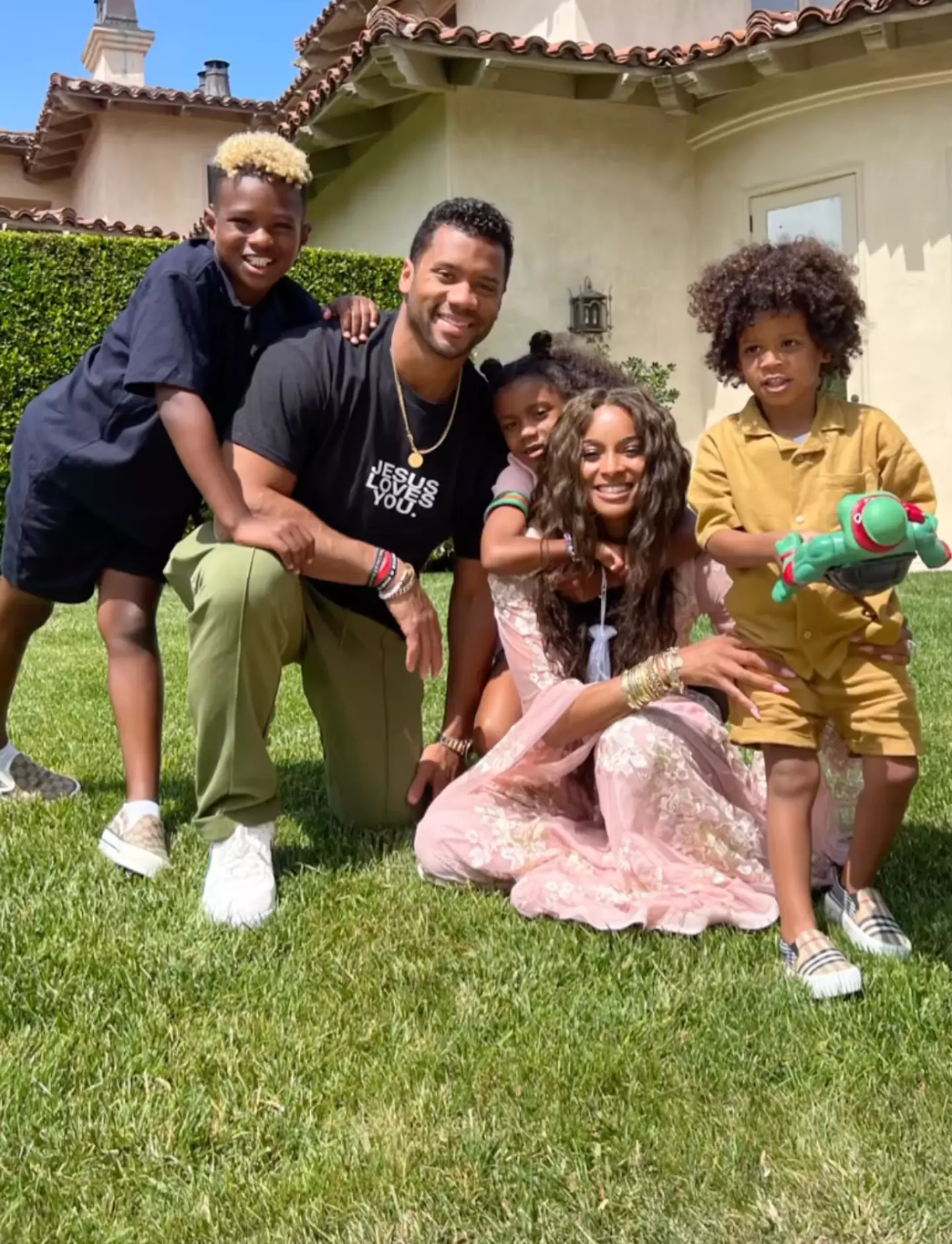 Ciara has two kids with Russell Wilson and a third from another relationship.