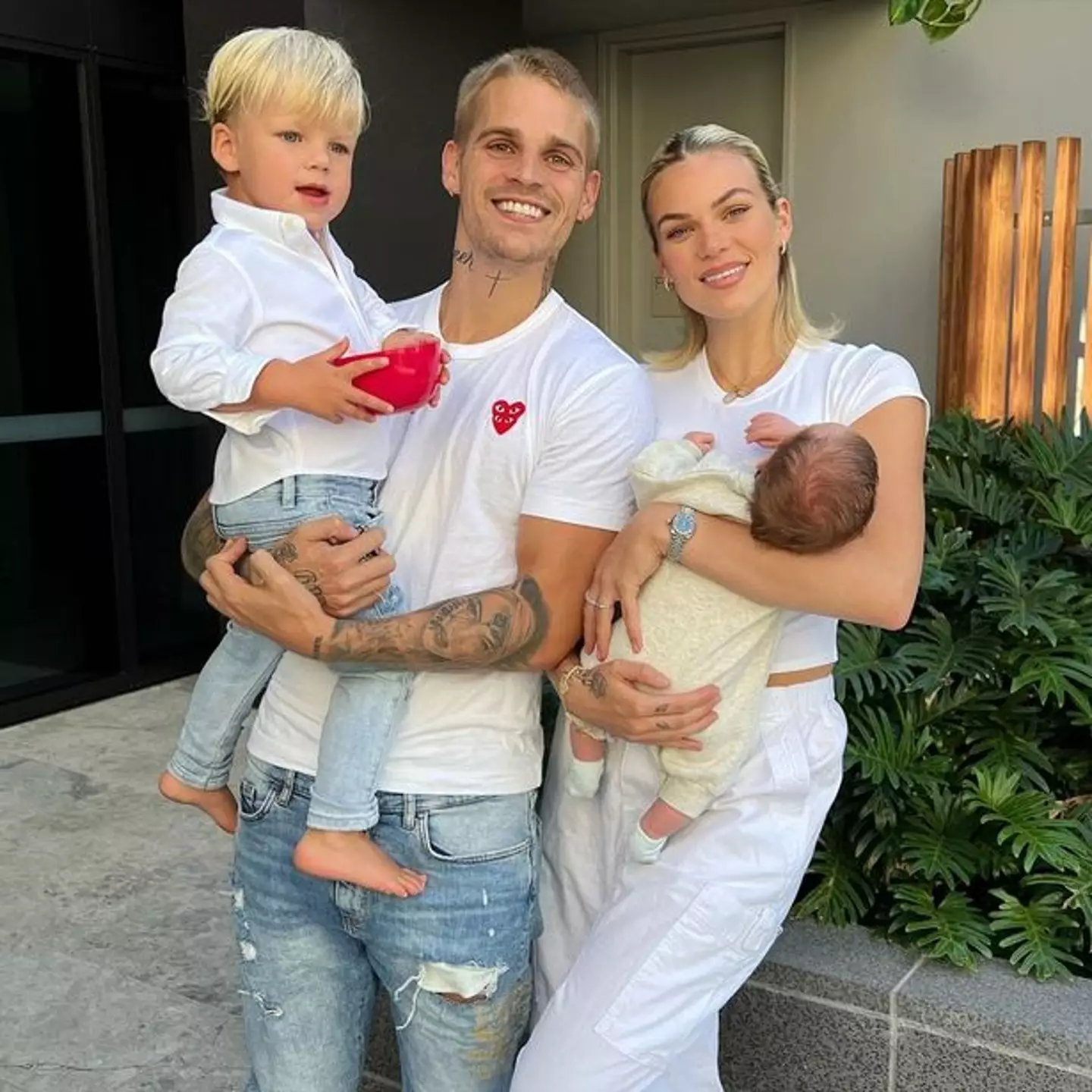 Chloe shares family photos online.