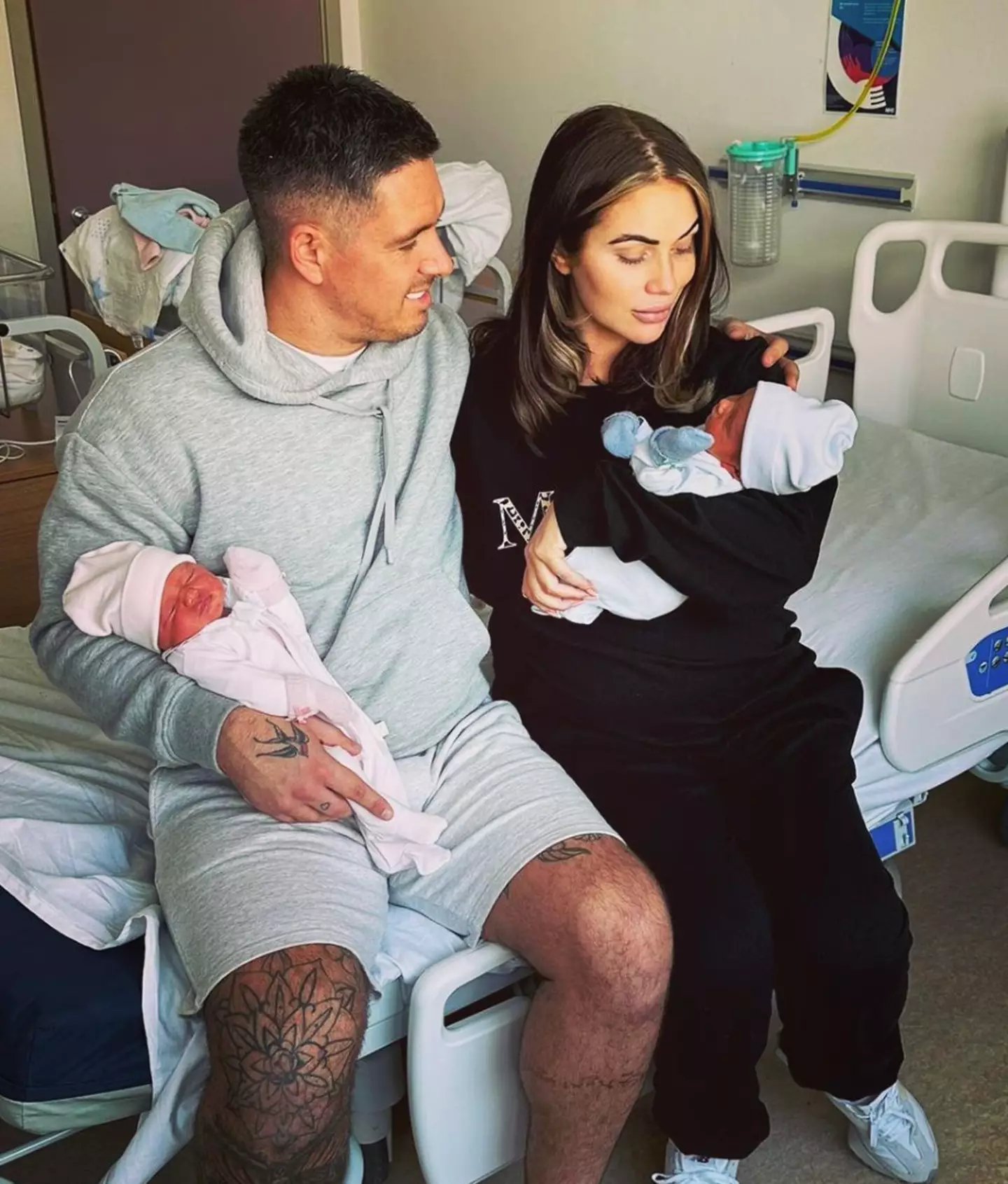 The twins were born on 6 April, 2023.