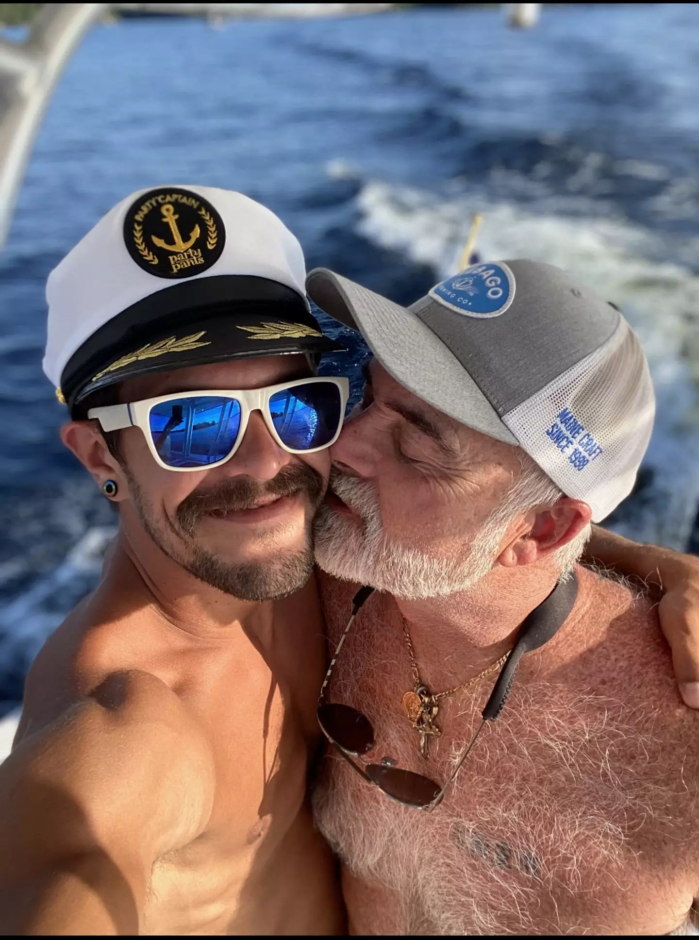 Christopher Amato, 31, and his husband John, 56, are besotted with each other.