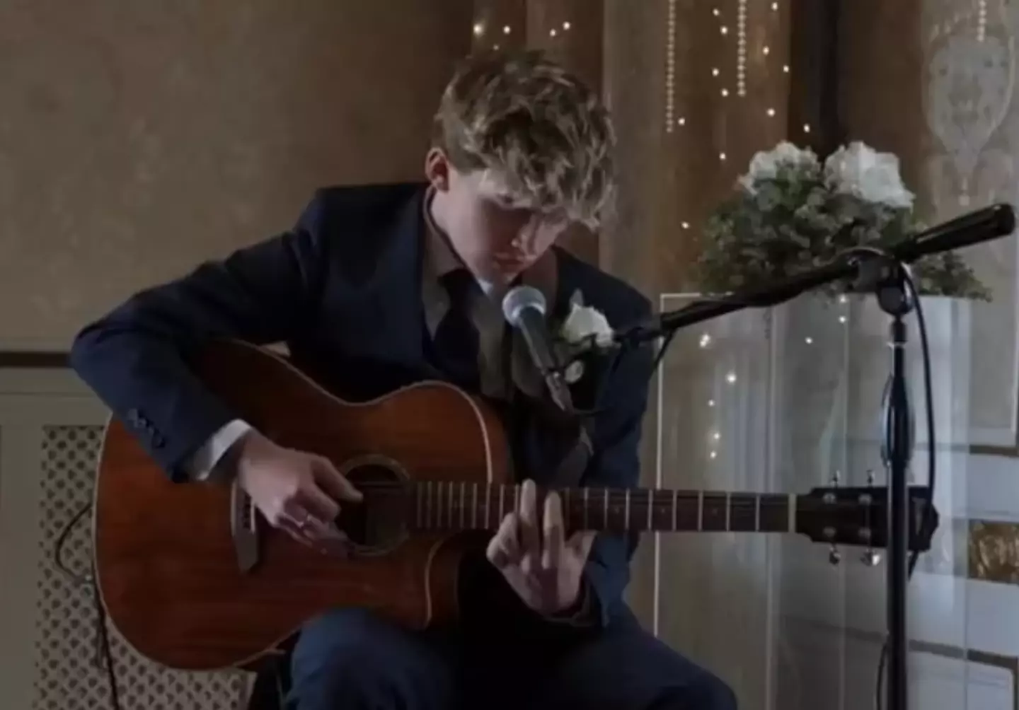 Hartland performed a song at Smithy's wedding during the recent finale of the sitcom (BBC)