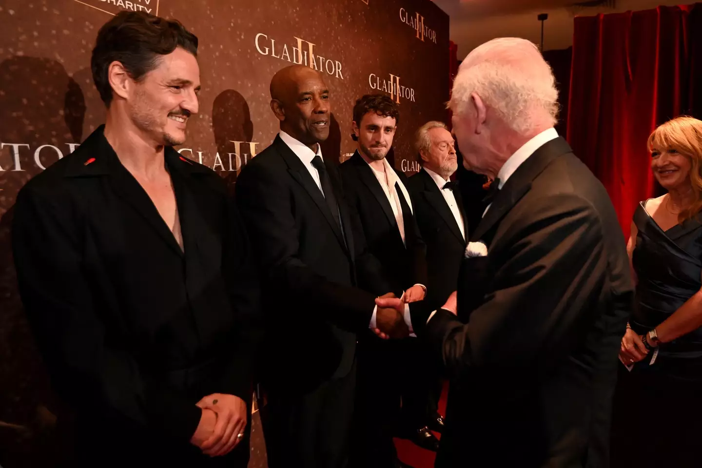 Paul Mescal met King Charles during the London premiere of the Gladiator 2 (EDDIE MULHOLLAND/POOL/AFP via Getty Images)