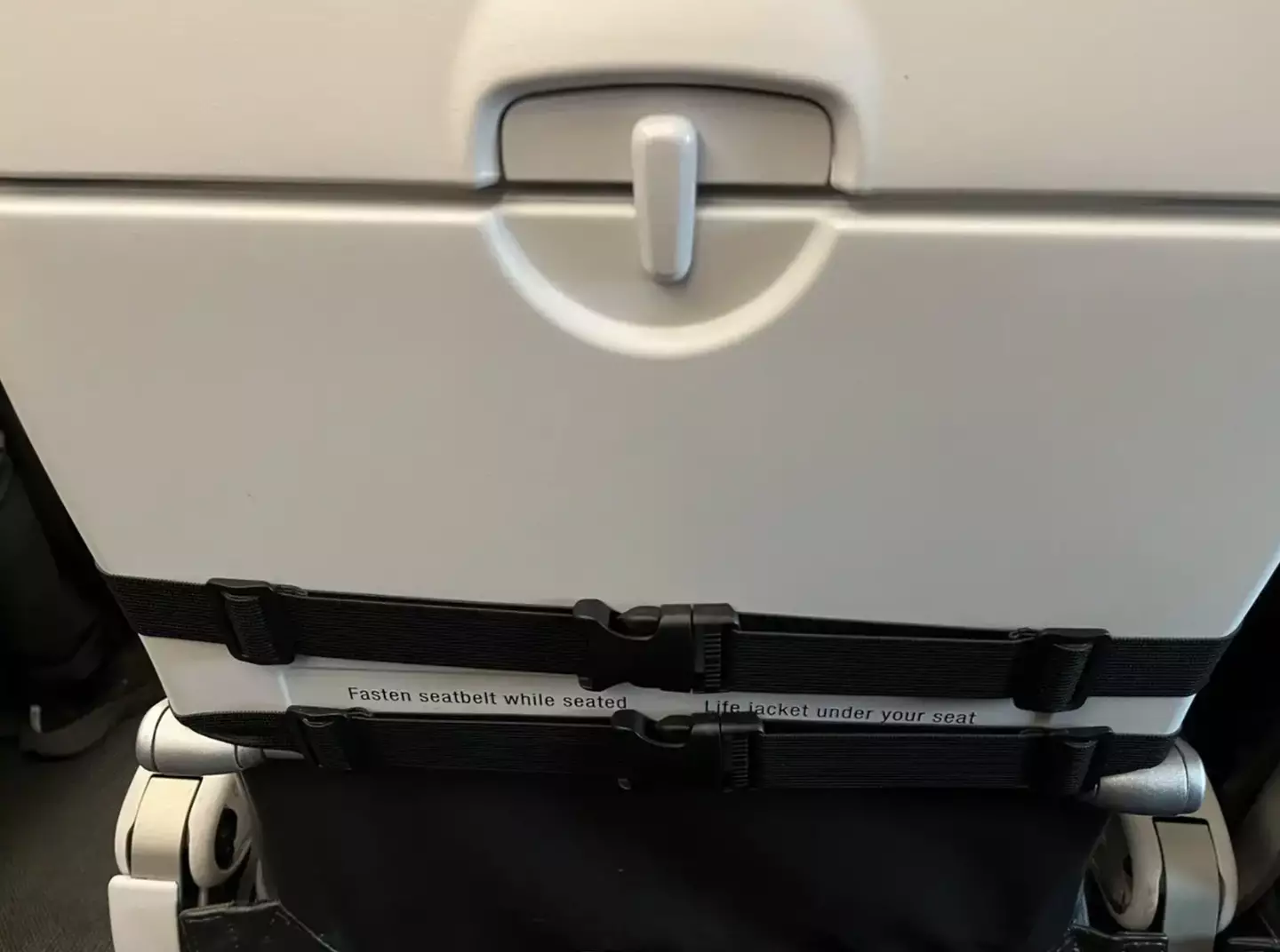 A plane passenger was left feeling ‘mildly furious’ after the person sitting in front of them attached a device to their seat.