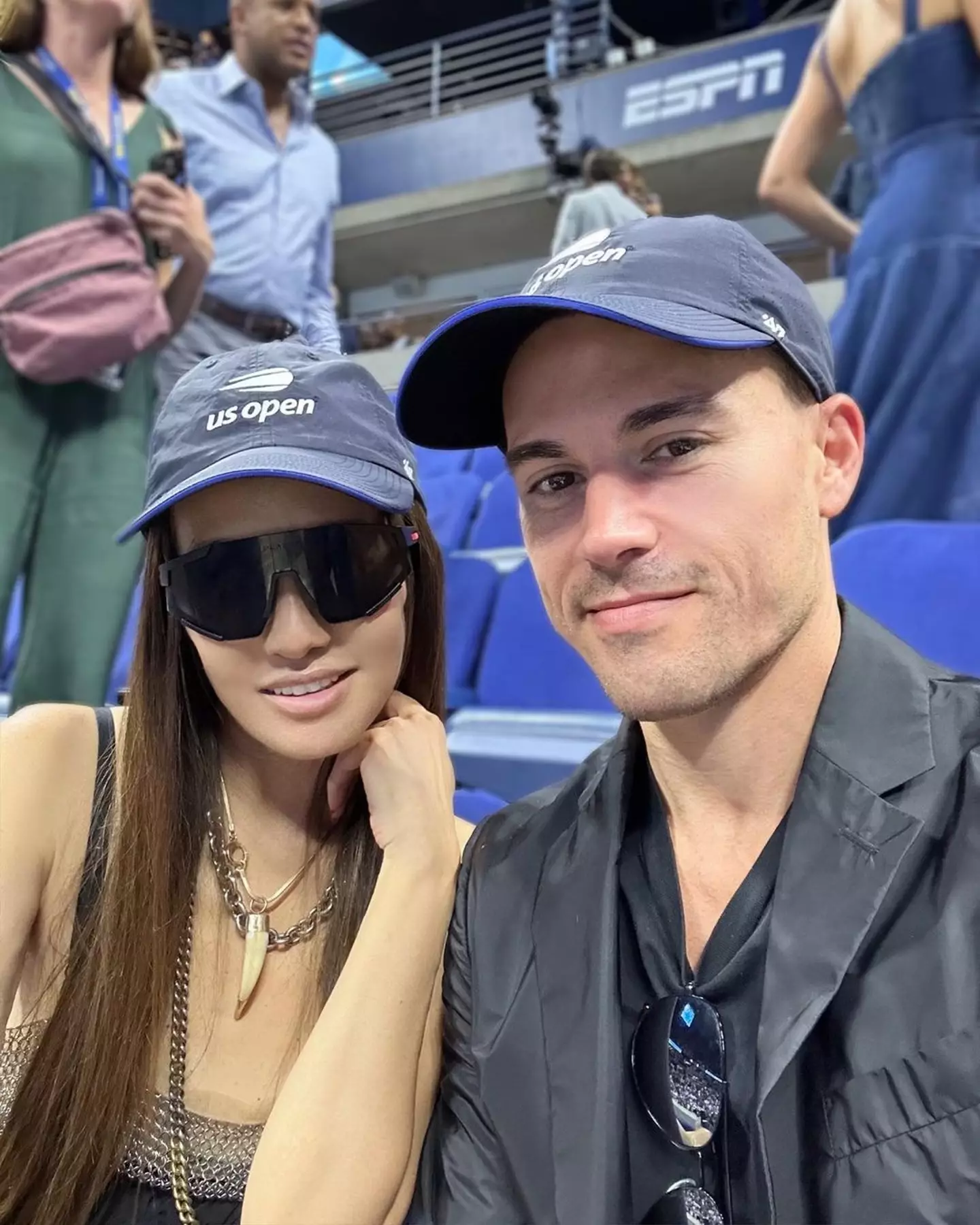 She posted snaps from the US Open this past weekend to Instagram.