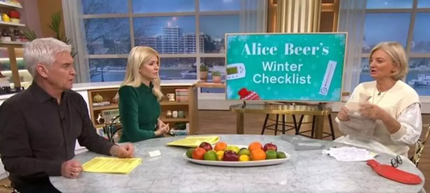 Consumer expert Alice Beer spoke about the expiry dates on hot water bottles on This Morning.