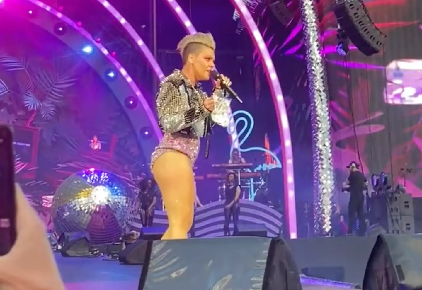 Pink is currently on her Summer Carnival tour.
