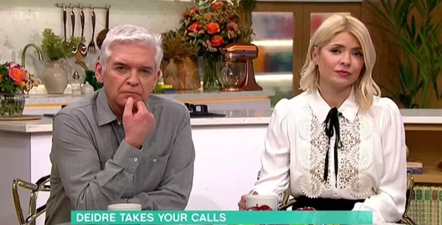 The caller admitted her relationship breakdown on ITV's This Morning with Holly and Phillip.