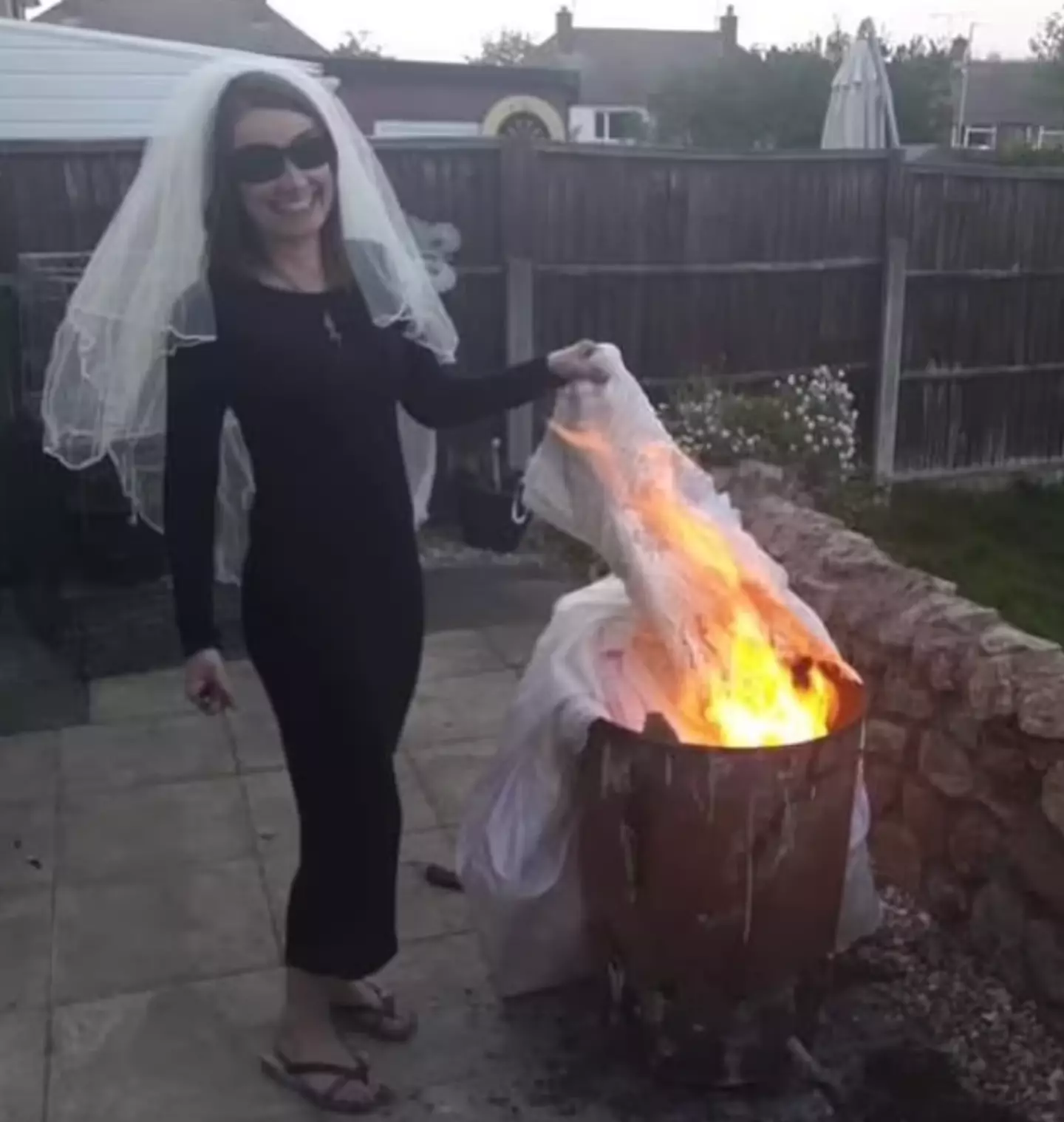 Emma said that burning her wedding dress helped her heal after her divorce.