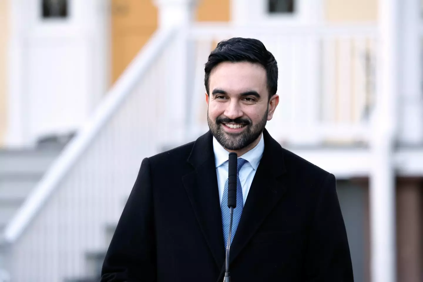 Mamdani was sworn in on New Year's Day during a ceremony on the steps of New York City Hall (John Lamparski/Bloomberg via Getty Images)