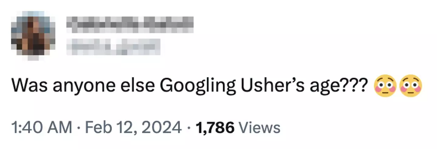 Many were stunned to find out Usher's age.
