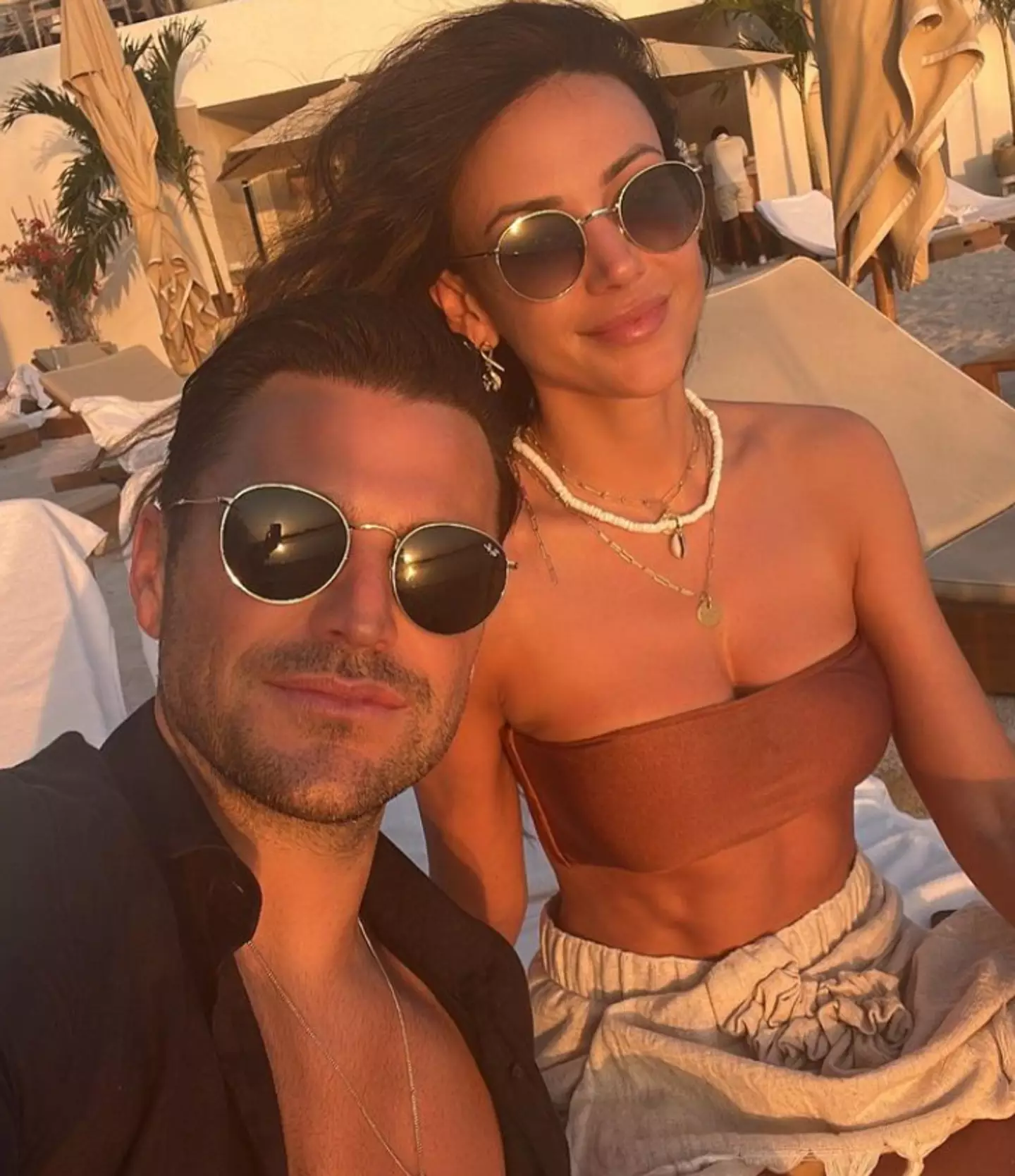 Mark Wright and his wife Michelle Keegan.