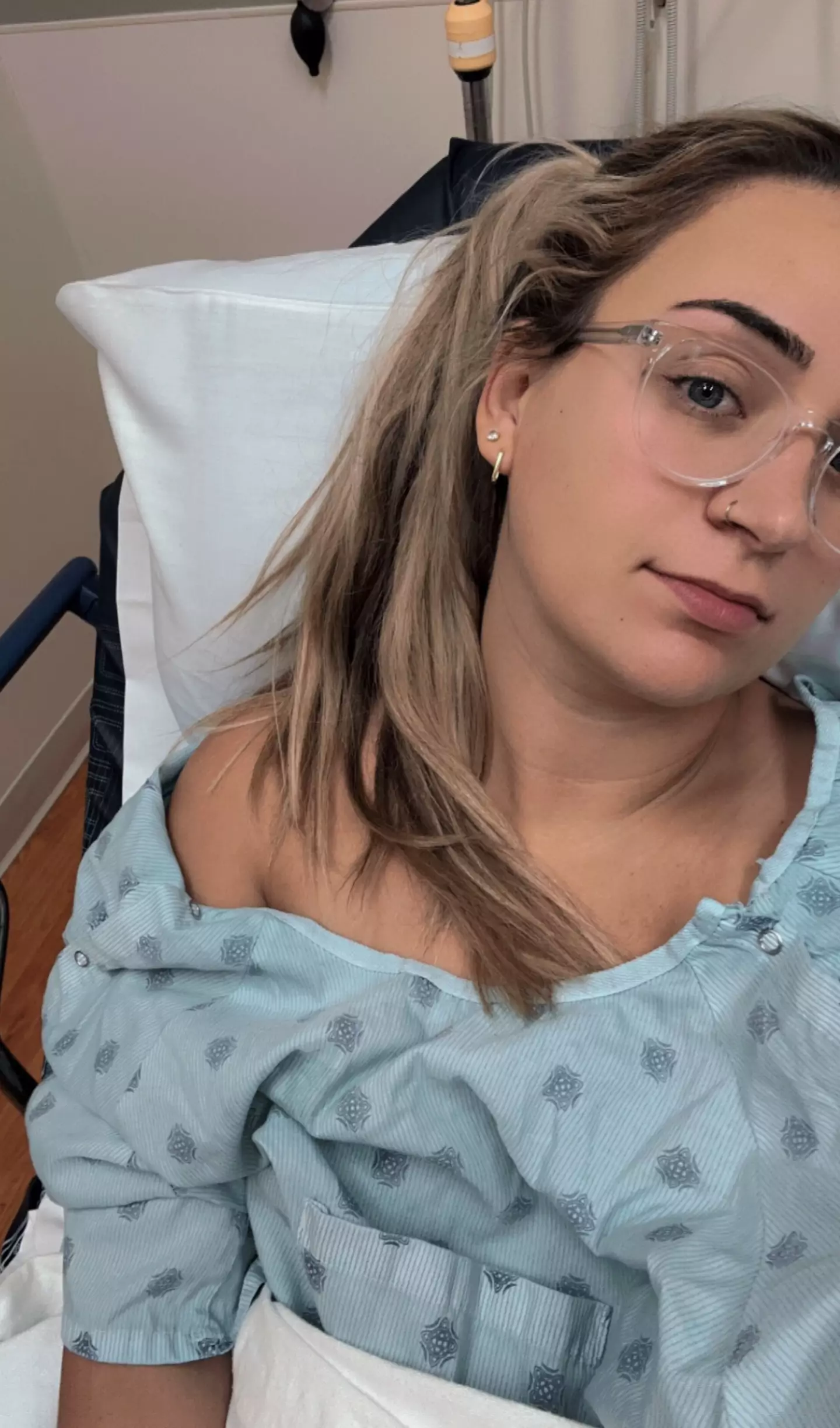 A tampon had become lodged in the mother-of-two's vagina (Kennedy News and Media)