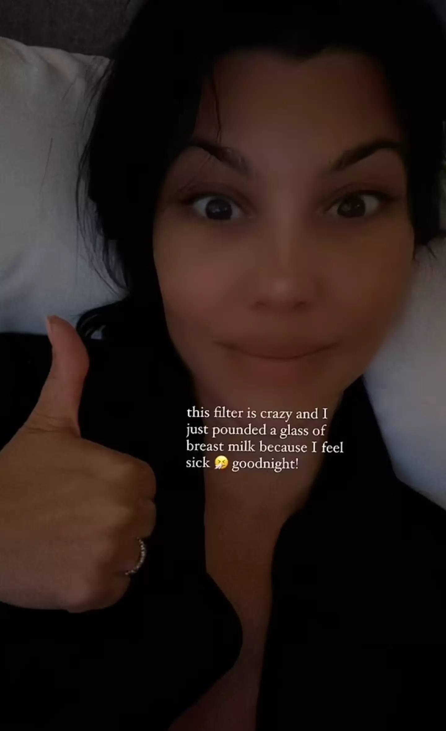 The star made the admission on Instagram. (@kourtneykardash/Instagram)