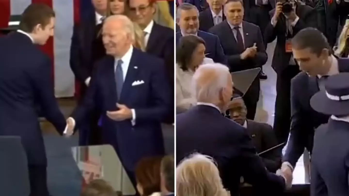 Barron Trump leaves people puzzled over comments to Joe Biden during dad’s inauguration