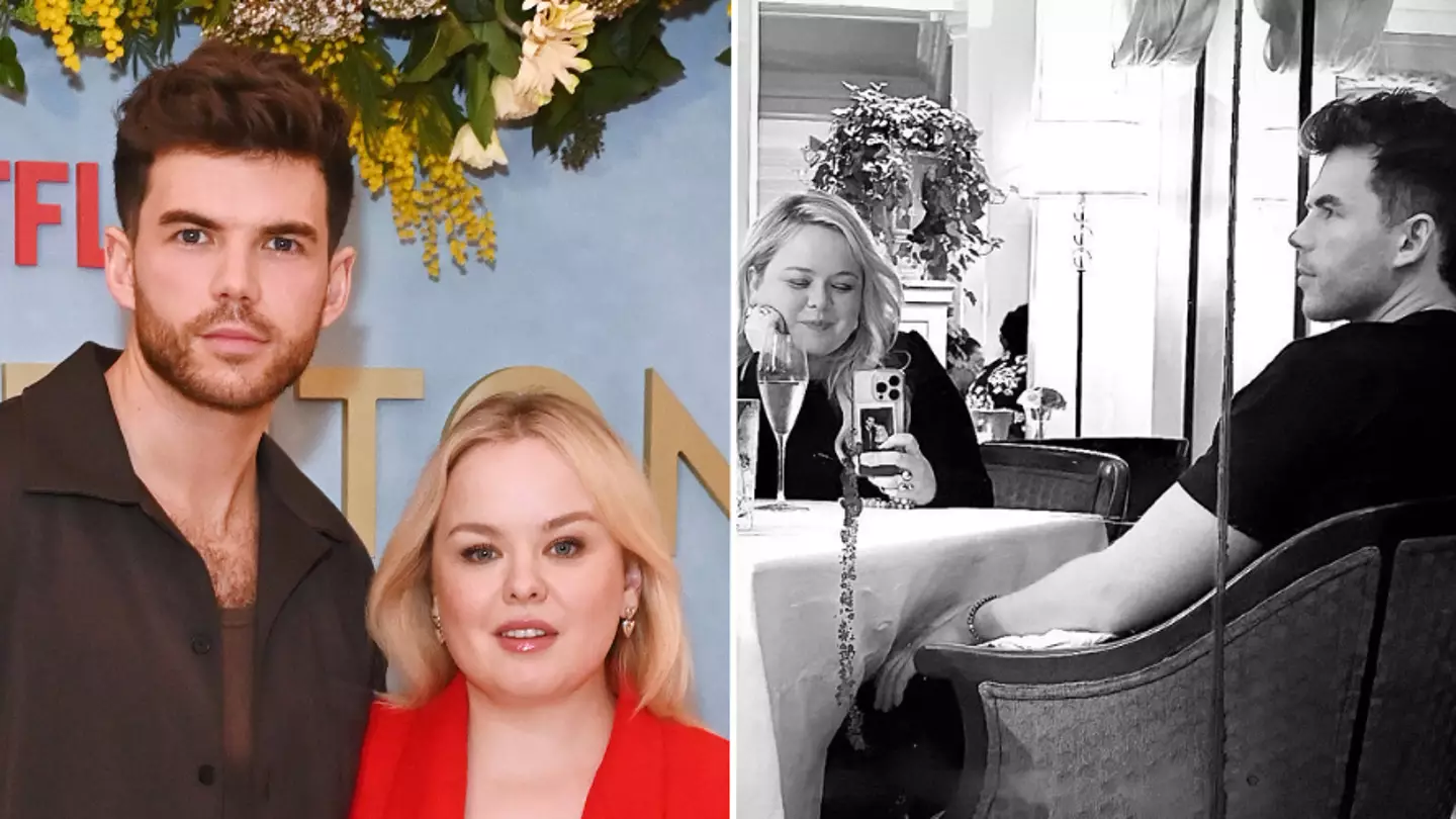 Bridgerton fans spot adorable detail after Nicola Coughlan posts selfie with co-star Luke Newton