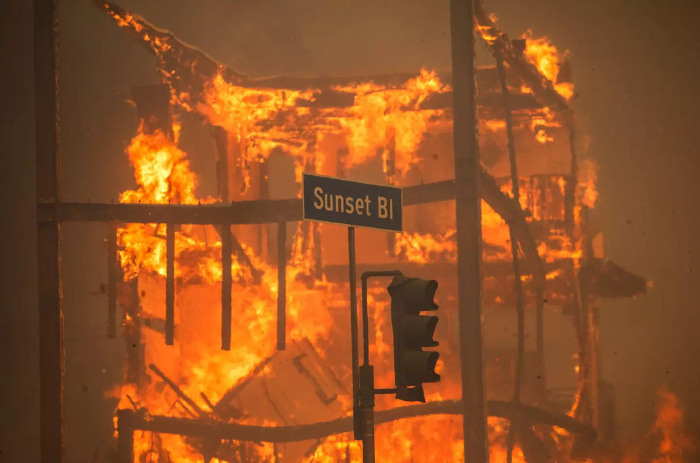 The wildfires erupted last week (Apu Gomes/Getty Images)