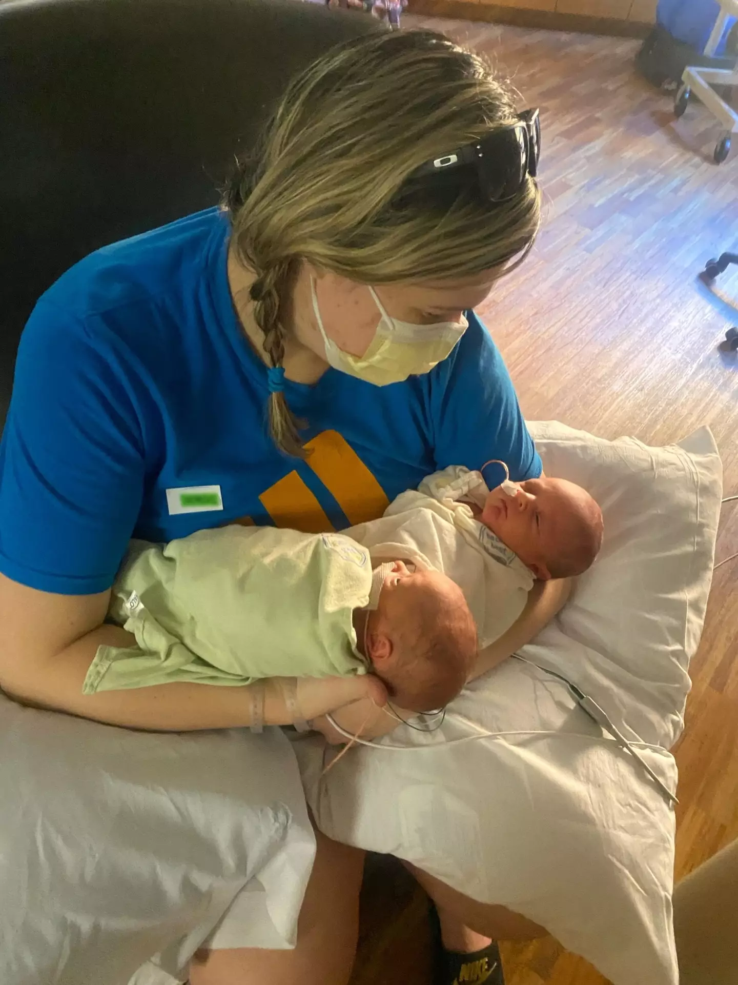 Cara fell pregnant with 'miracle twins' in March 2021.