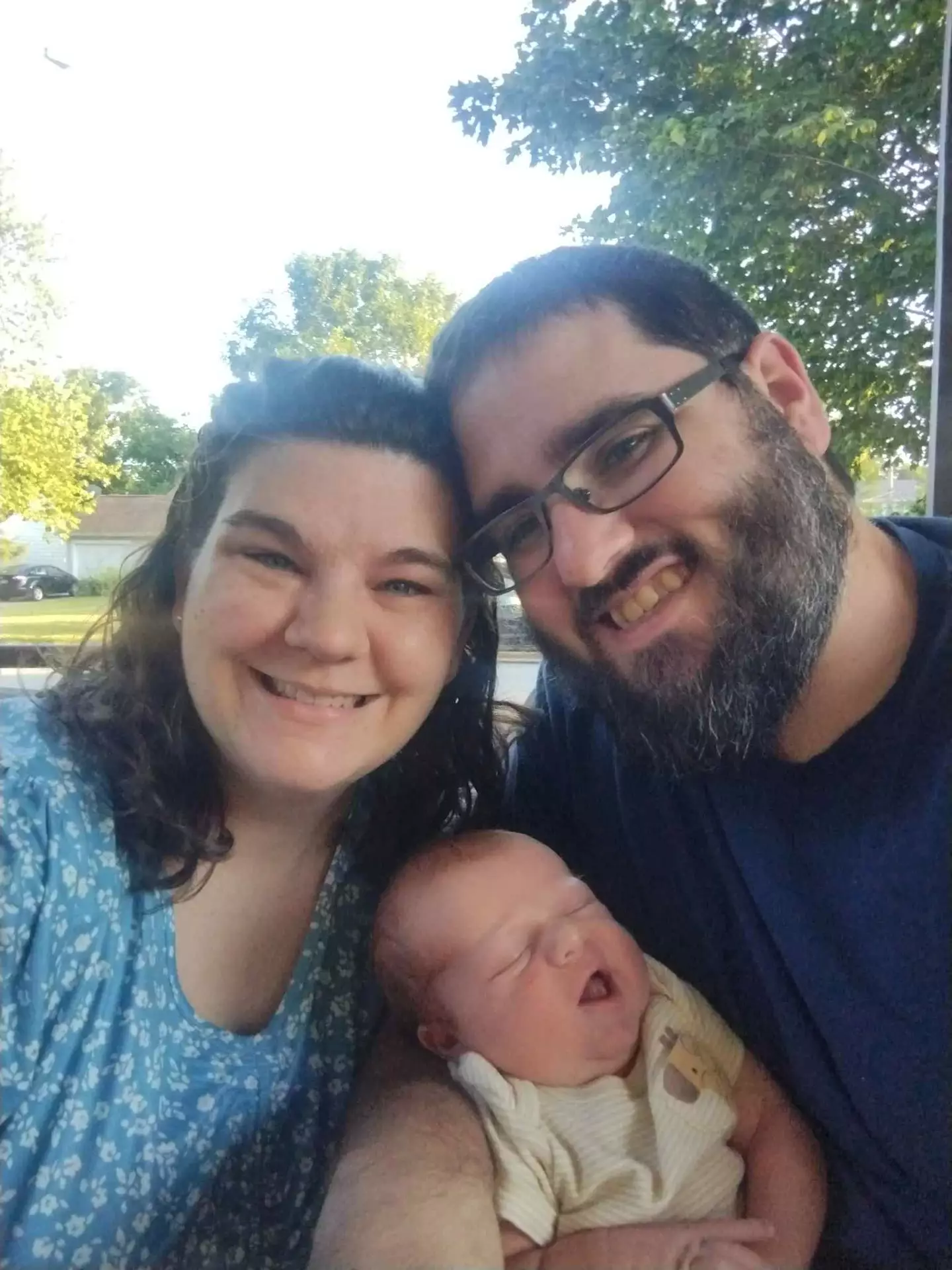 Tyla spoke with Lindsey, 35, and Tim Pierce, 34, the parents of the viral 'world's oldest baby' (Supplied)