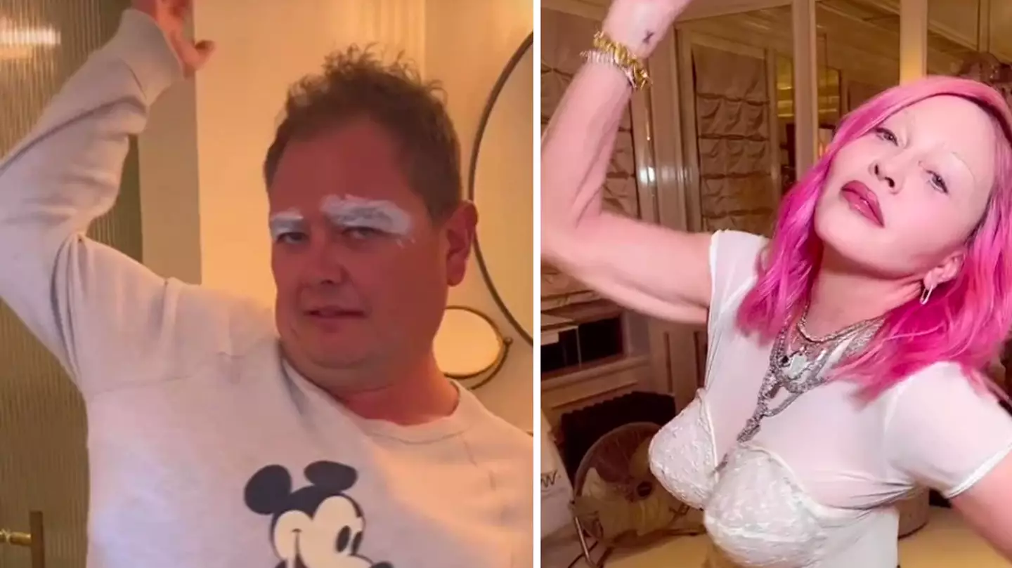 Alan Carr puts his own 'straight' spin on Madonna's 'coming out' video