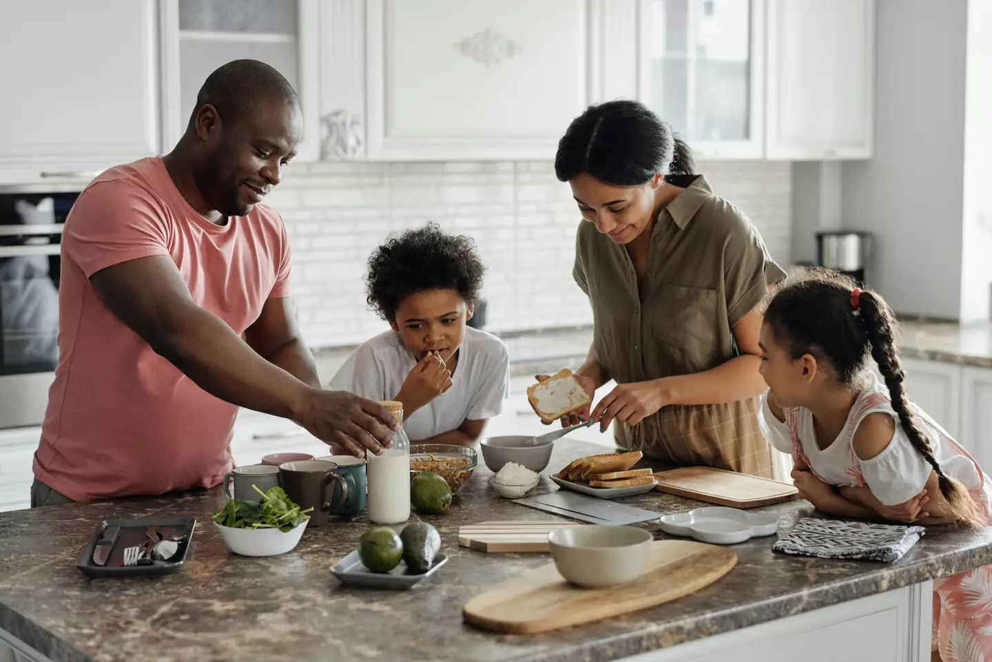 The dad now has to make dinner for the entire family (stock image).