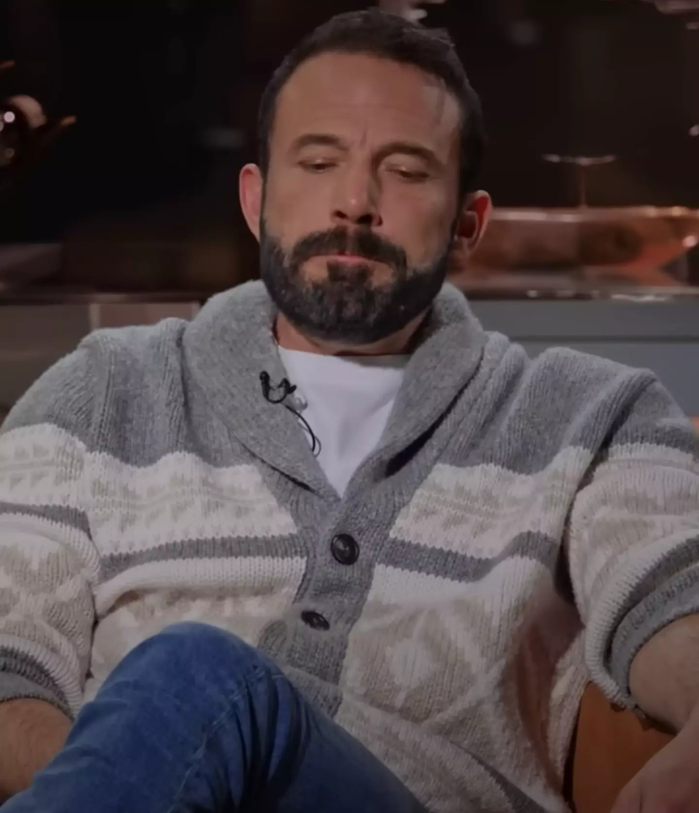 The actor opened up about his wife's fame. (YouTube/Peacock)