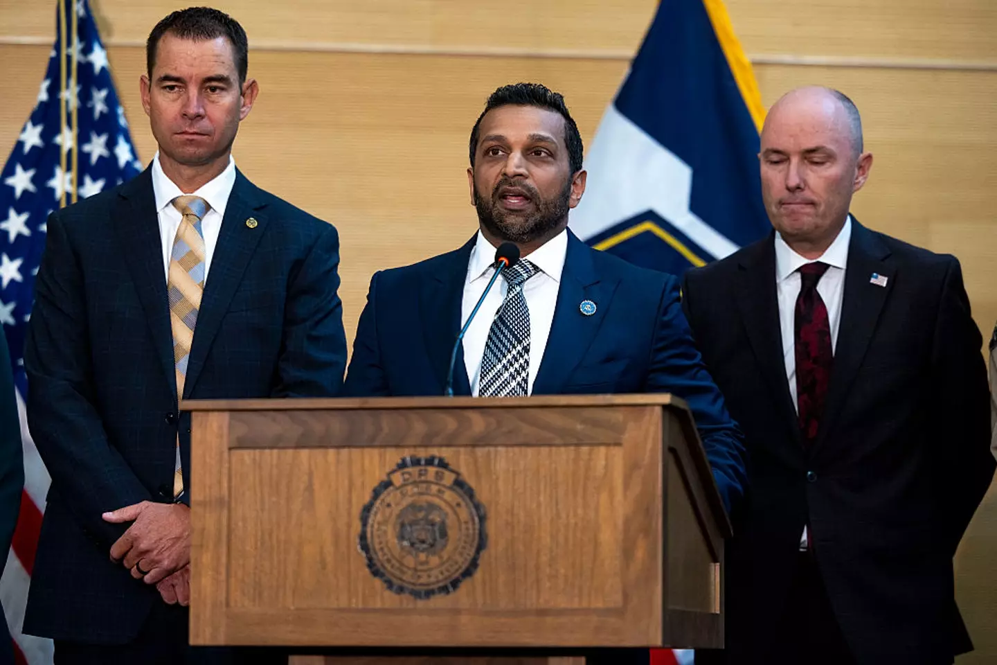 FBI director, Kash Patel, has been called out after making a major error about the Charlie Kirk shooter suspect, Tyler Robinson (Michael Ciaglo / Stringer / Getty Images)