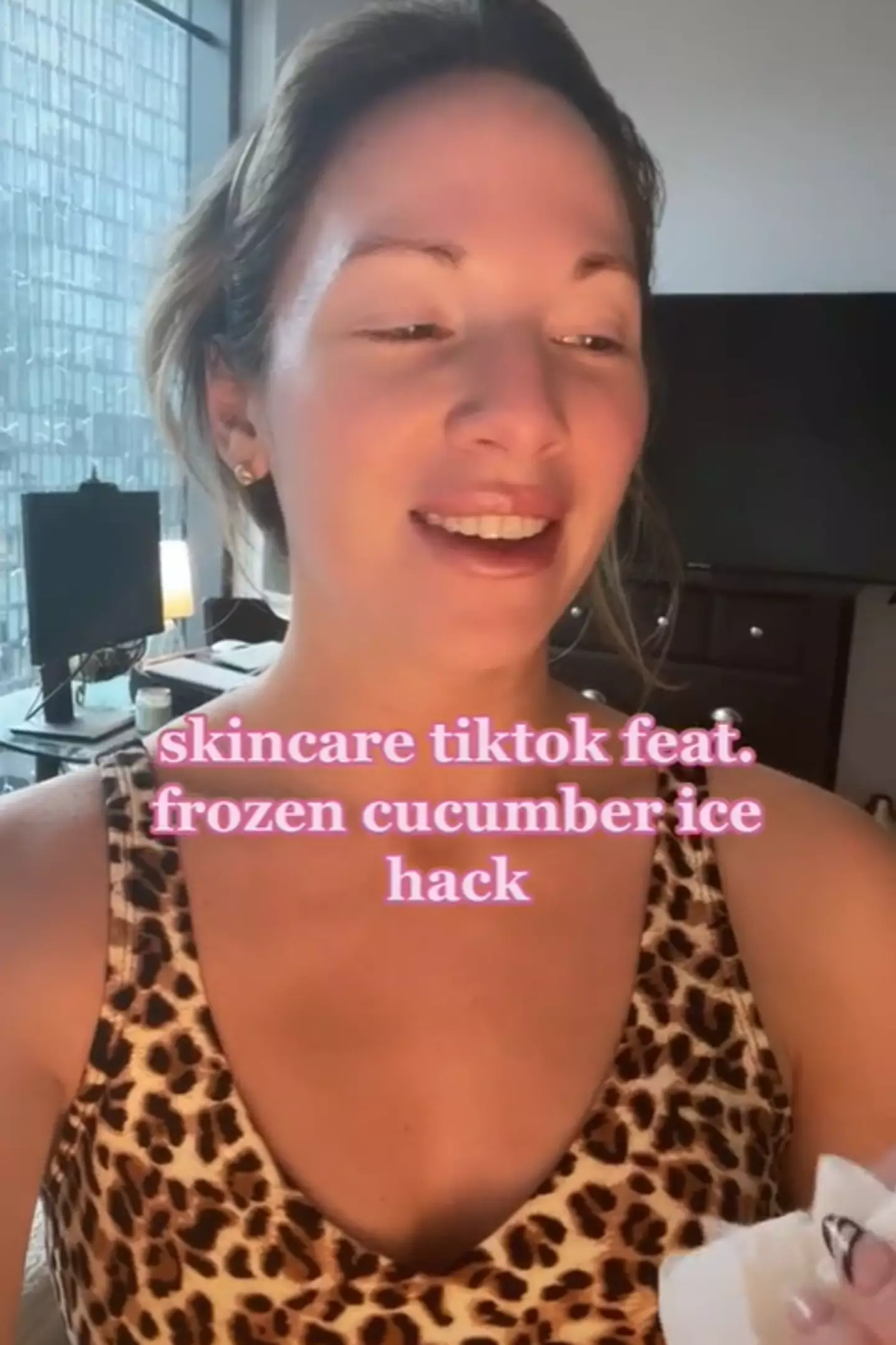 Can a frozen cucumber help alleviate dark circles and pimples? (