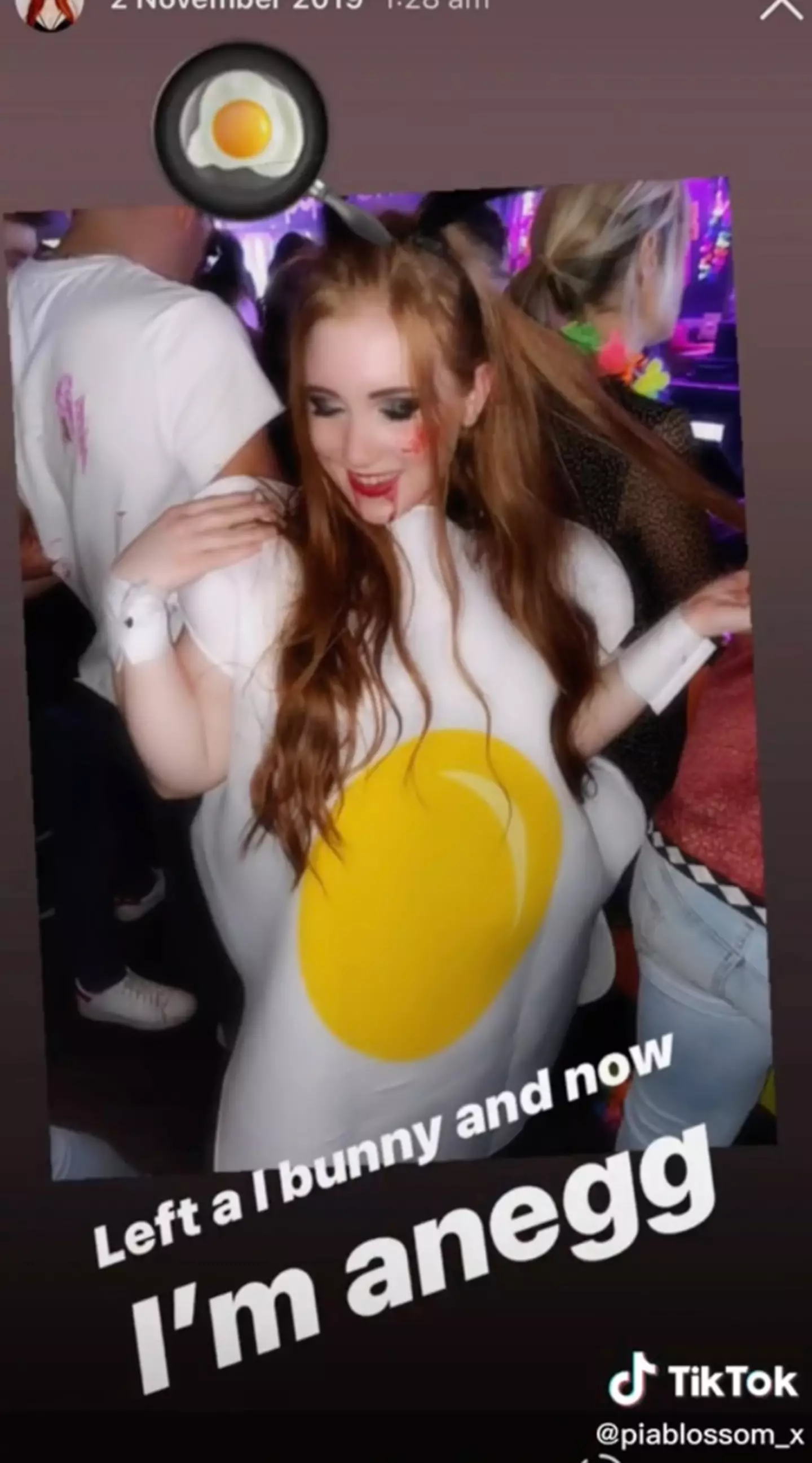 The egg costume was a step too far for the boyfriend.