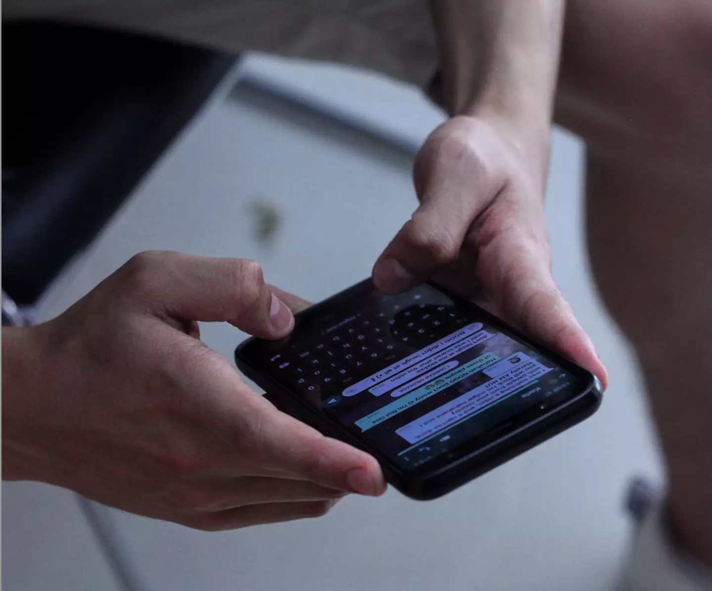 Some of the offensive messages were sent via WhatsApp (