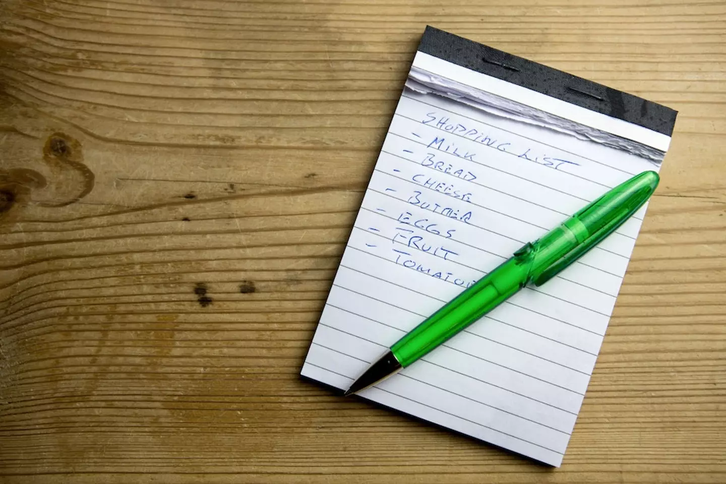 Making lists is a great way to keep on top of spending.