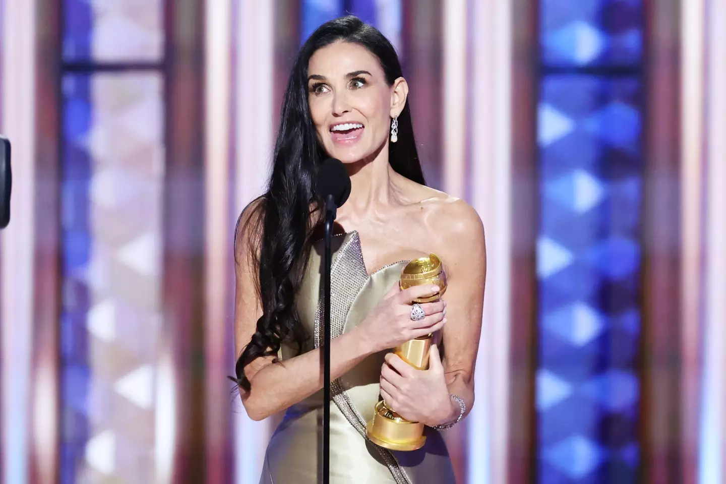 Demi Moore won a Golden Globe on Sunday night (Rich Polk/GG2025/Penske Media via Getty Images)