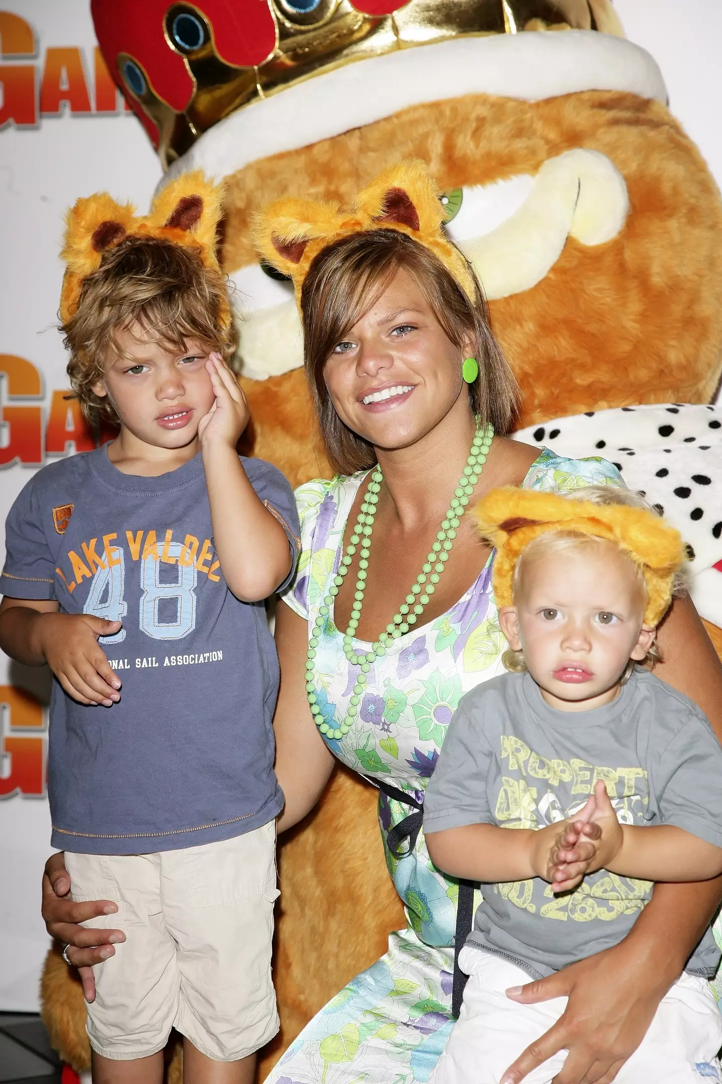 Jade Goody with her two sons, Bobby and Freddie.
