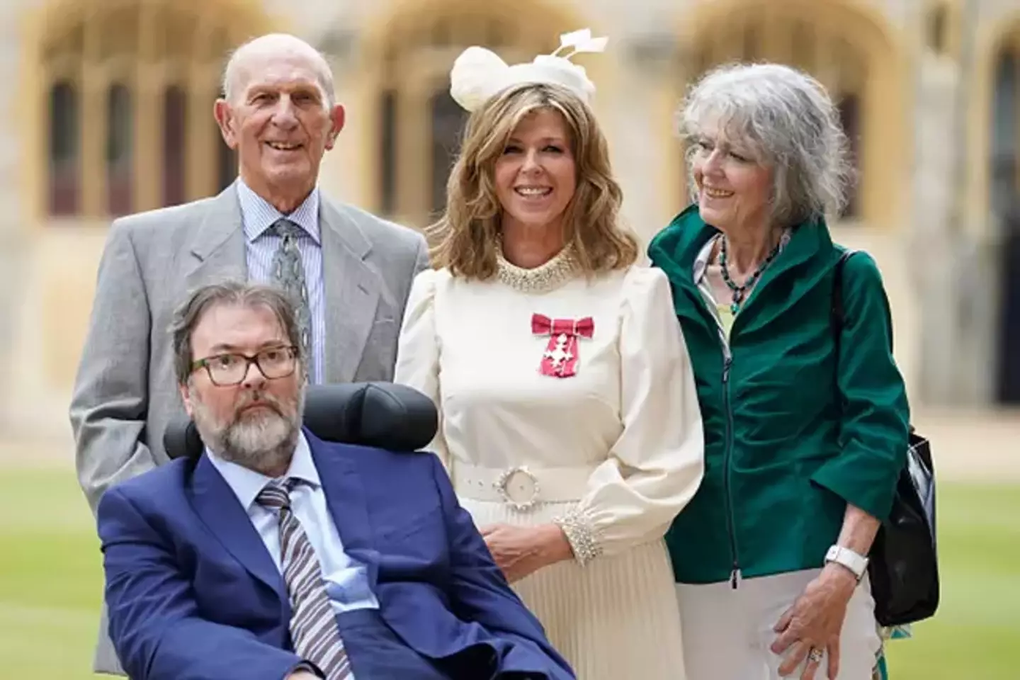 Derek was able to be with his wife as she received her MBE earlier this year.