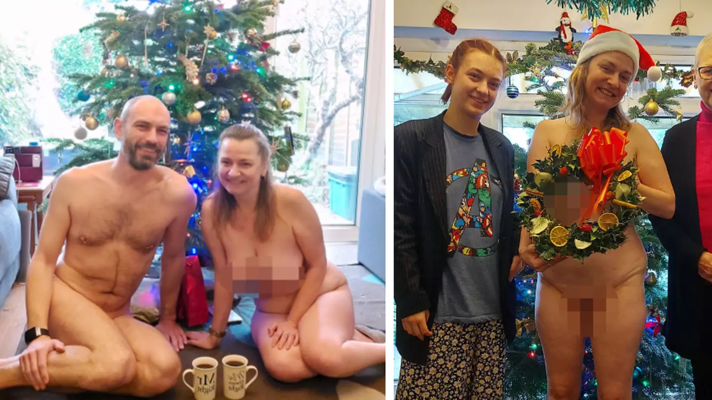Couple spend Christmas Day in the nude while their guests stay fully clothed