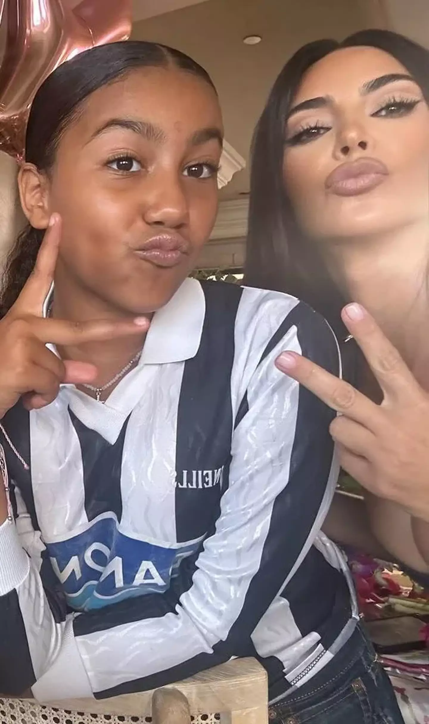 The 45-year-old defended her daughter (TikTok/@kimandnorth)